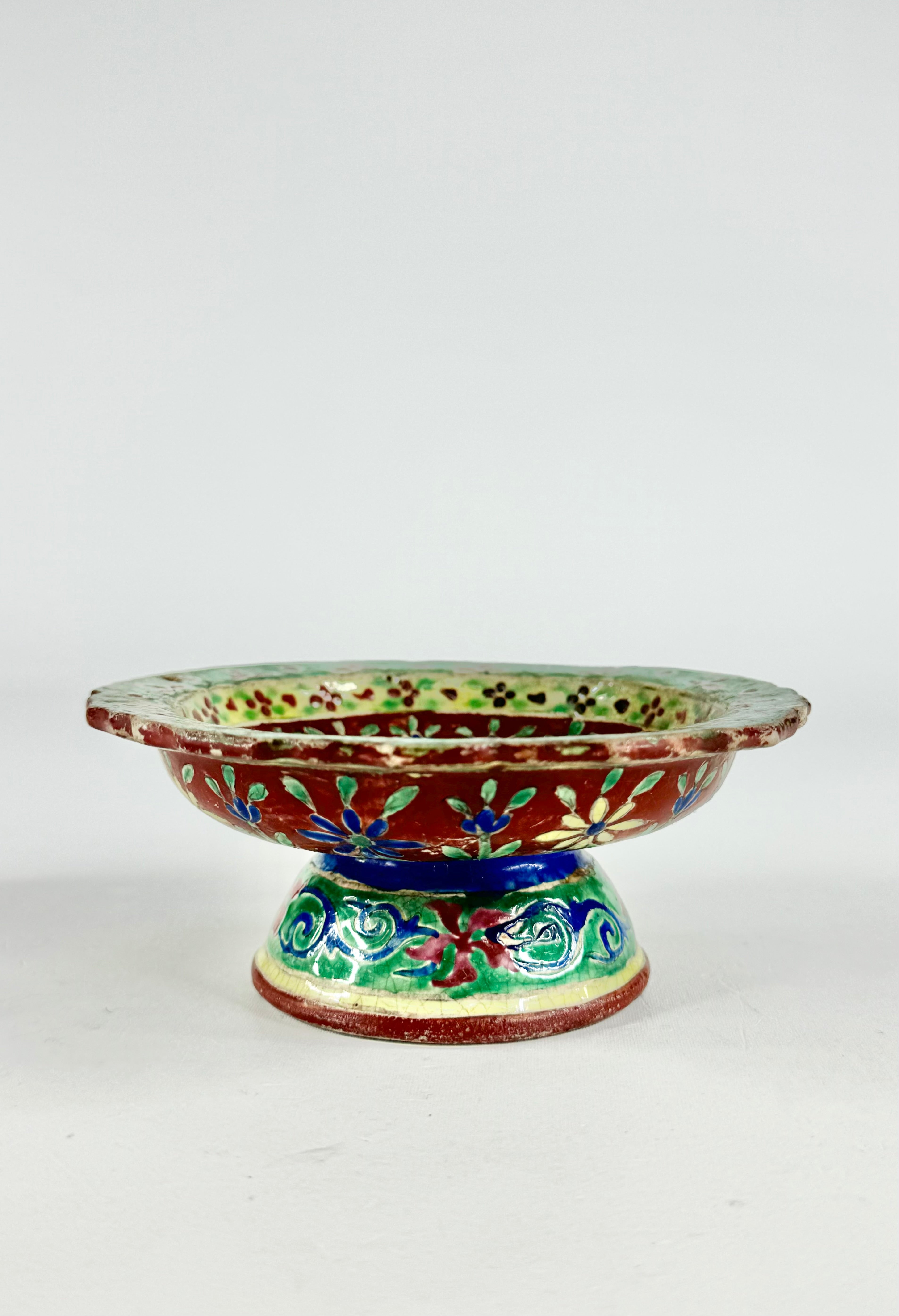 Antique Benjarong Porcelain Bowl