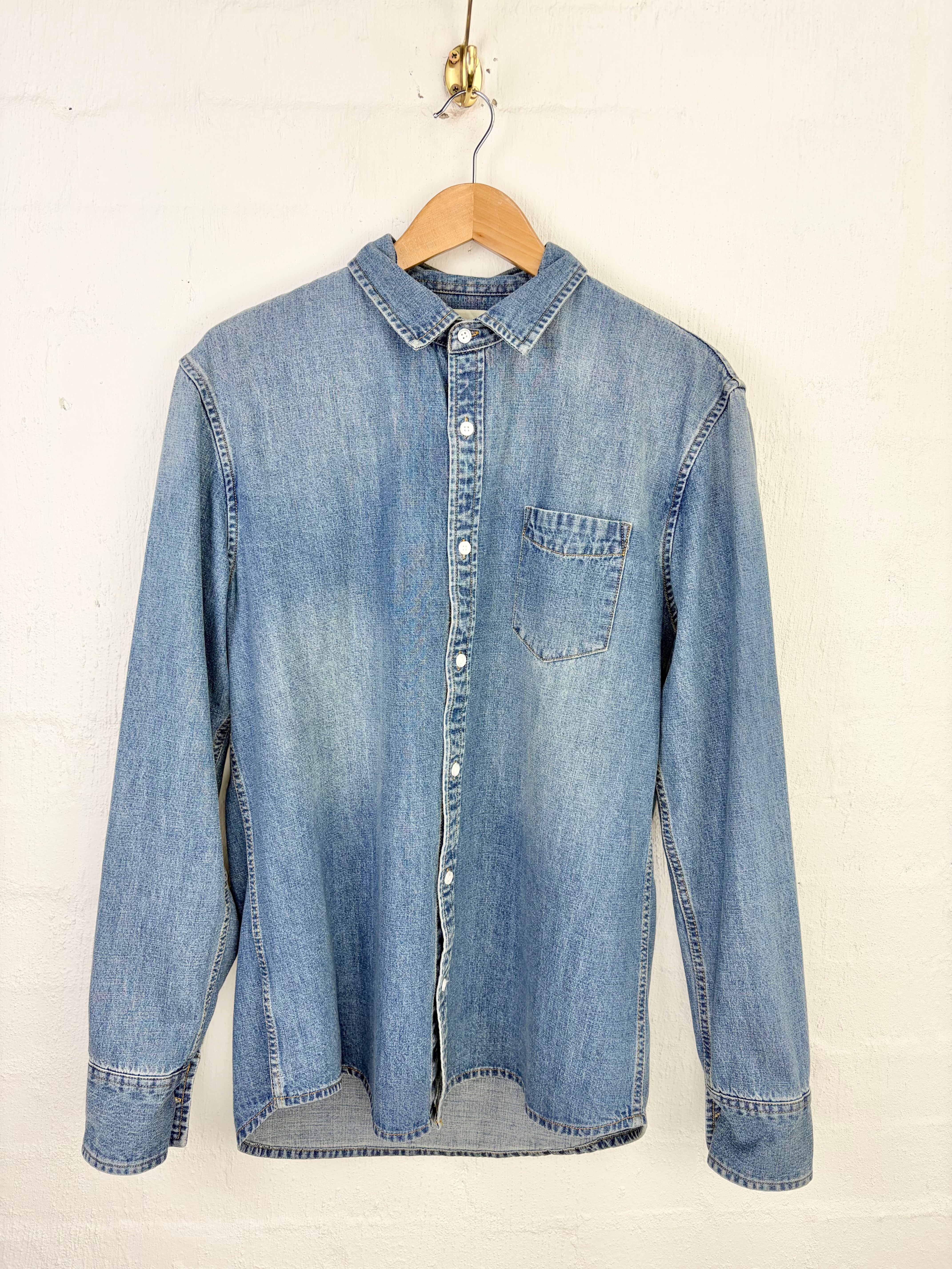 Flannel Blue Denim Shirt - AU12