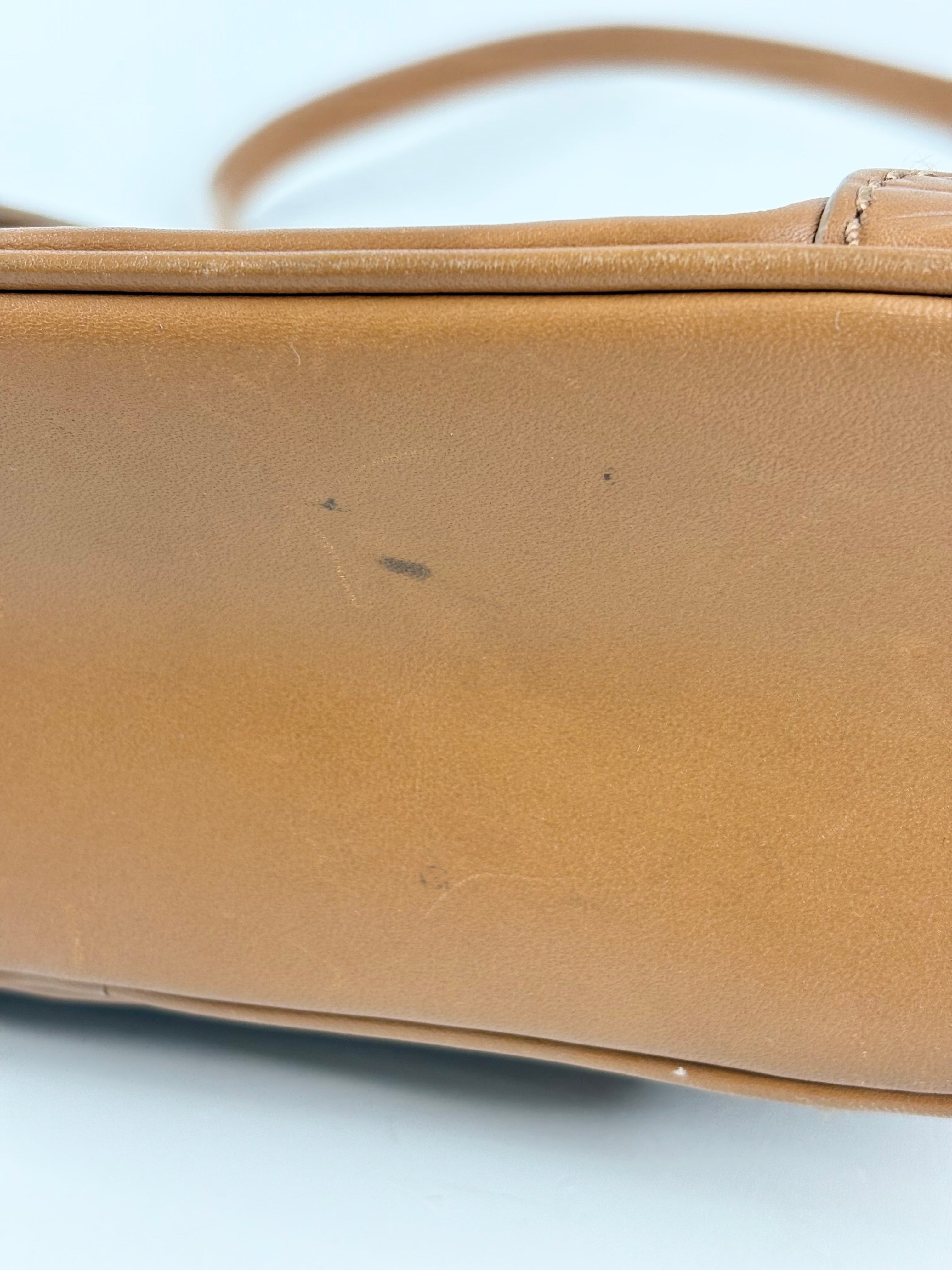 Oroton Cinnamon Leather Small Crossbody Bag