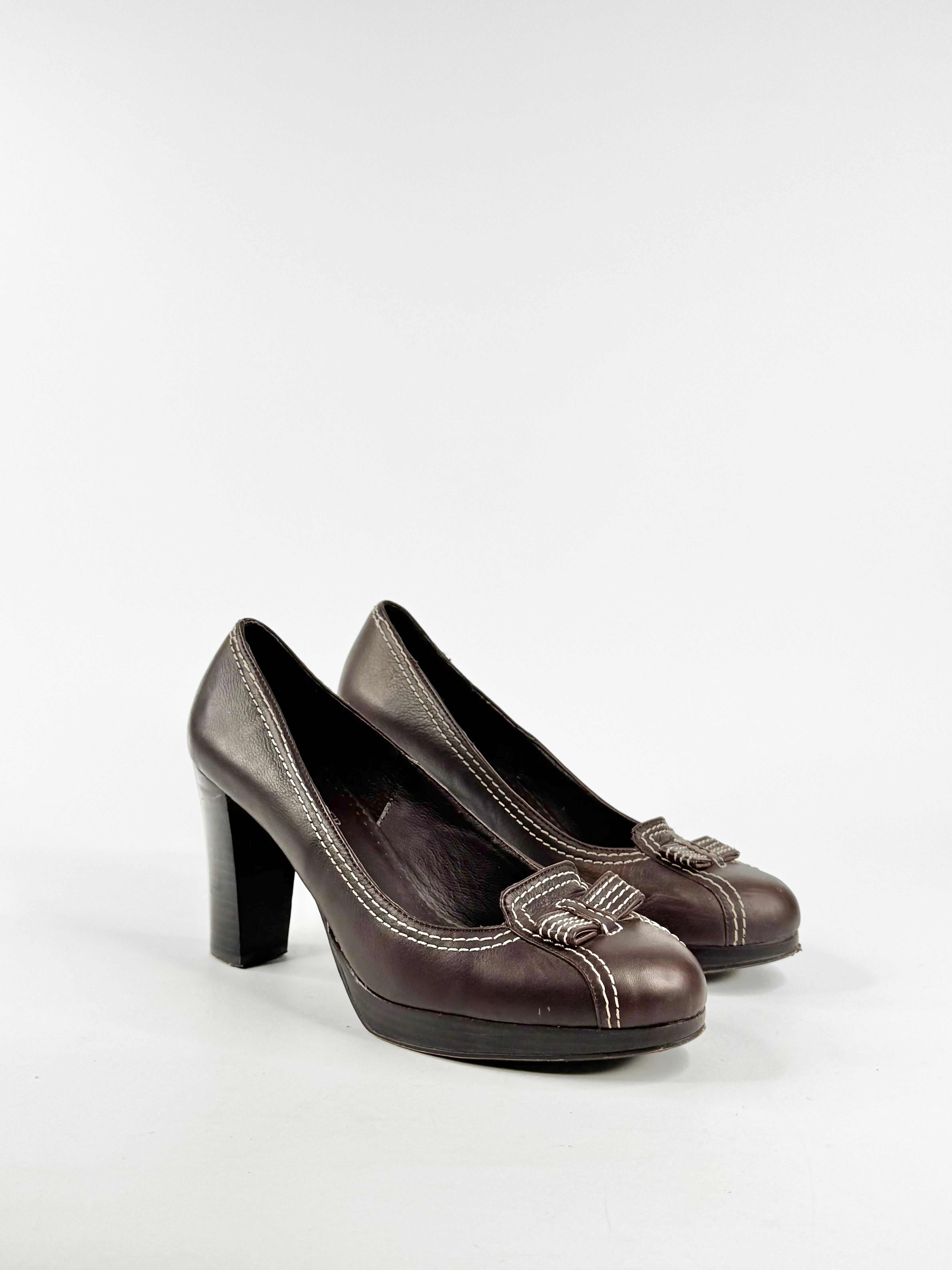 Jo Mercer Coffee Bean Pumps - EU40