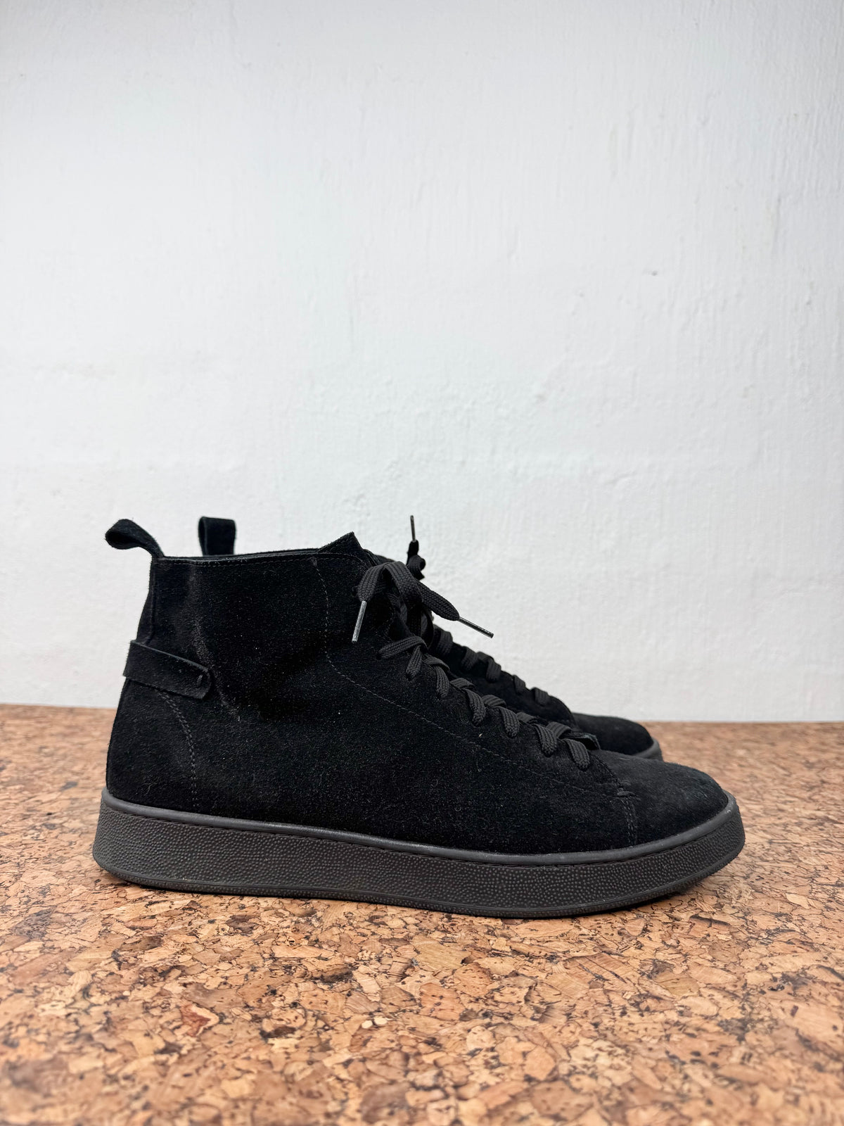 Conflict for Interest Black Suede High Top Lace Ups - EU42