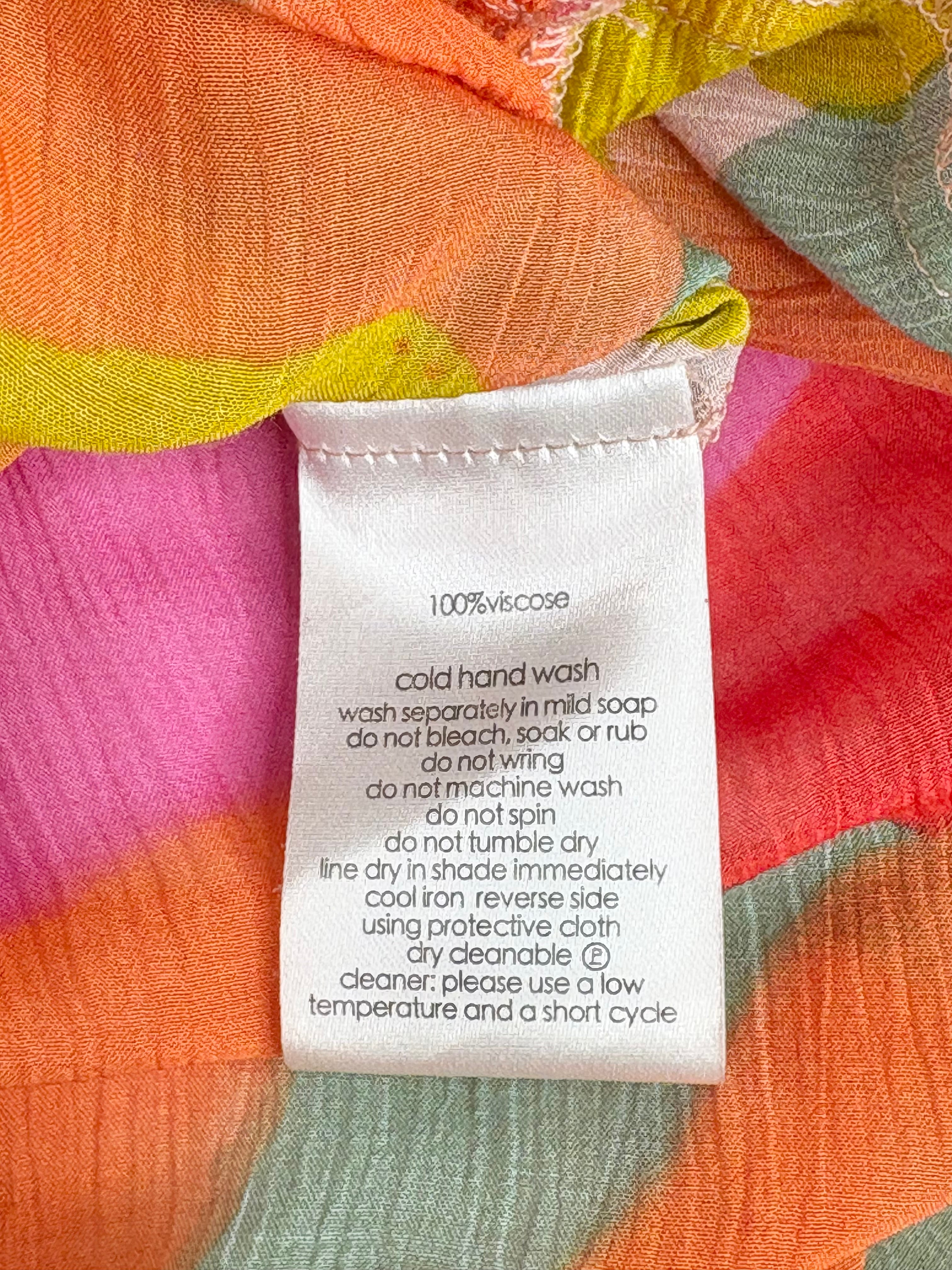 Gorman Sheer Multicolour Abstract Shapes Maxi Dress - AU14