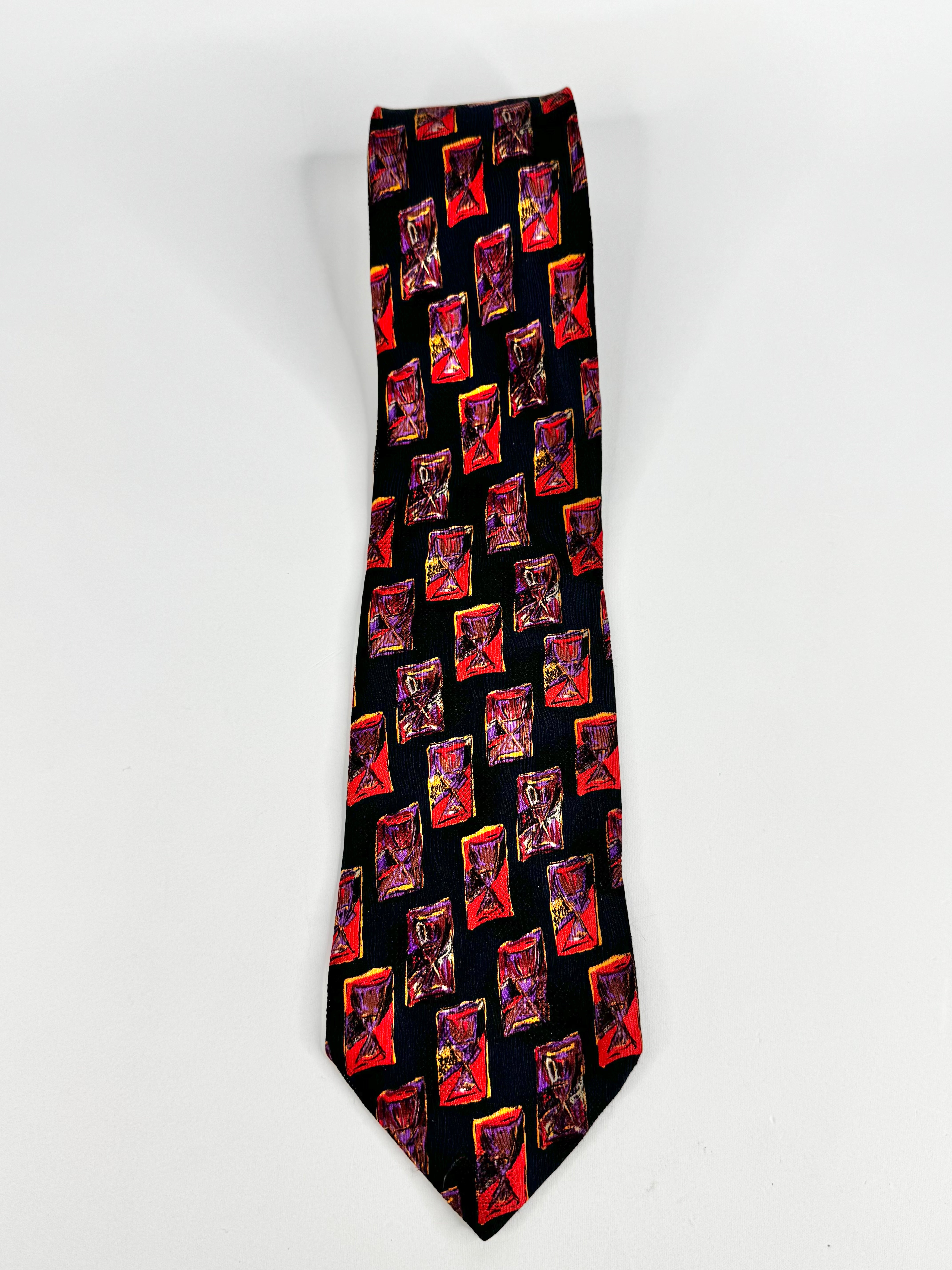 Vintage 90s Ermenegildo Zegna Chalice Patterned Tie