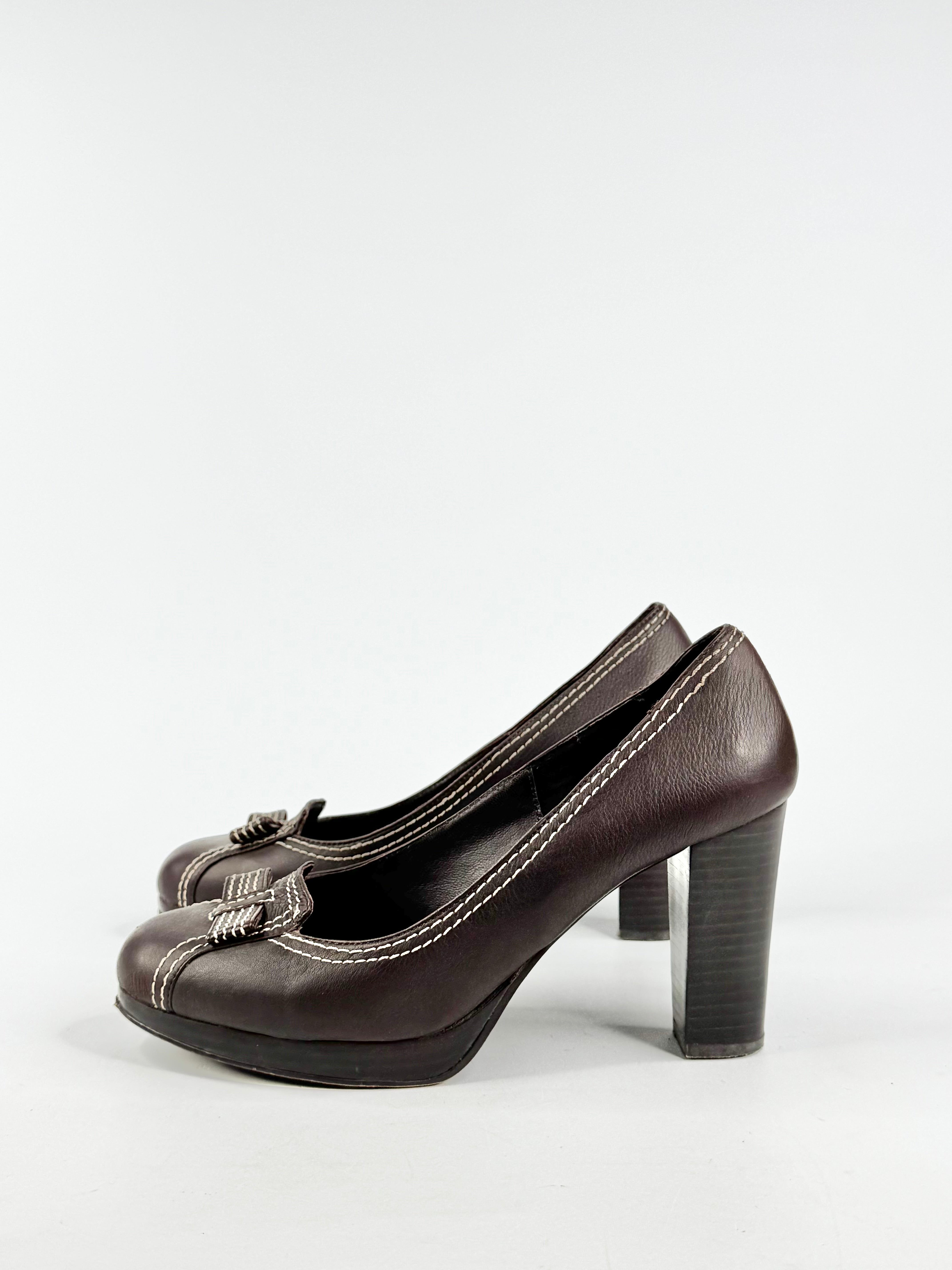 Jo Mercer Coffee Bean Pumps - EU40