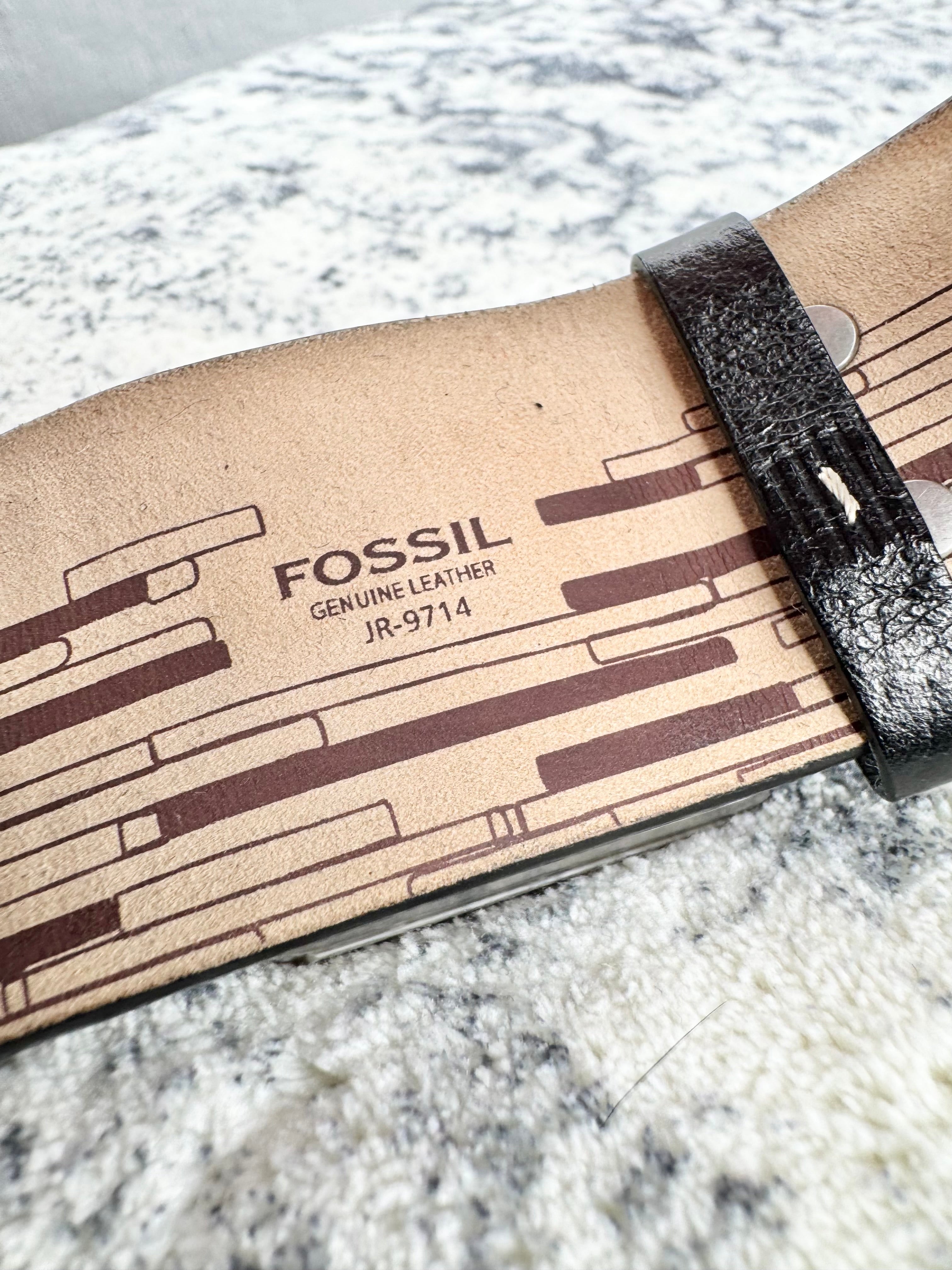 Fossil Metallic Blue Faced Analogue Cuff Watch