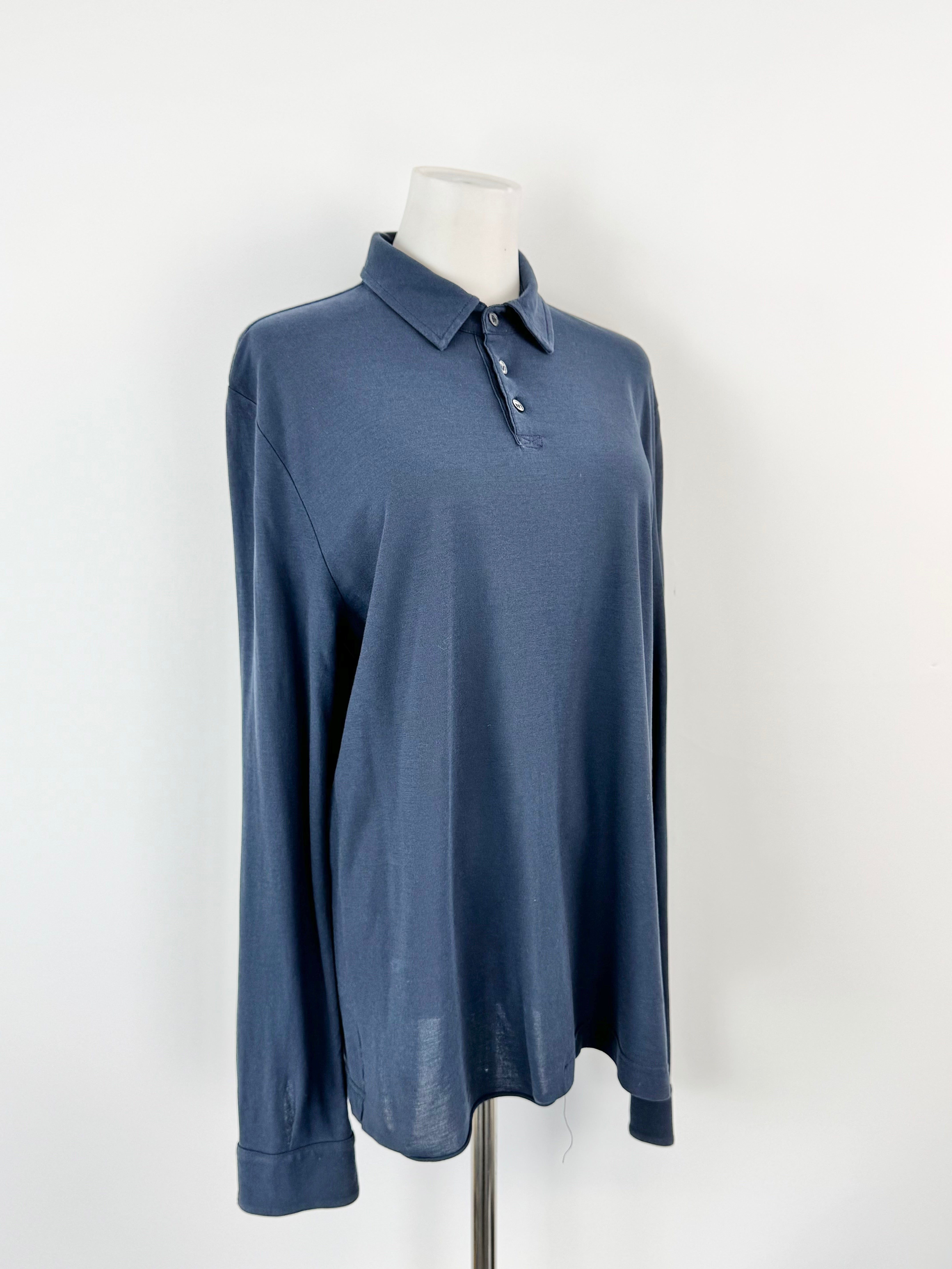 Zanone Blue Long Sleeve Top - M