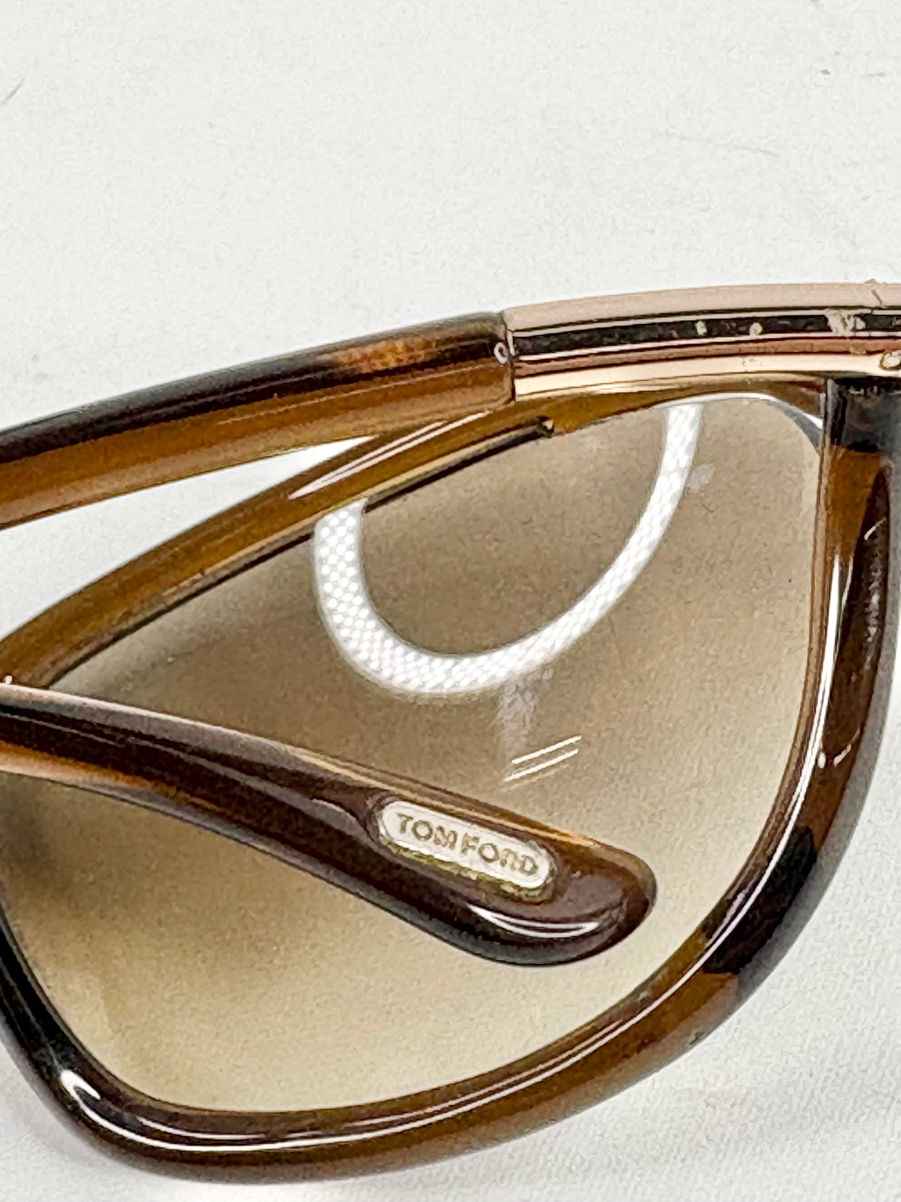 Tom Ford Brown Gradient 'Jennifer' Sunglasses
