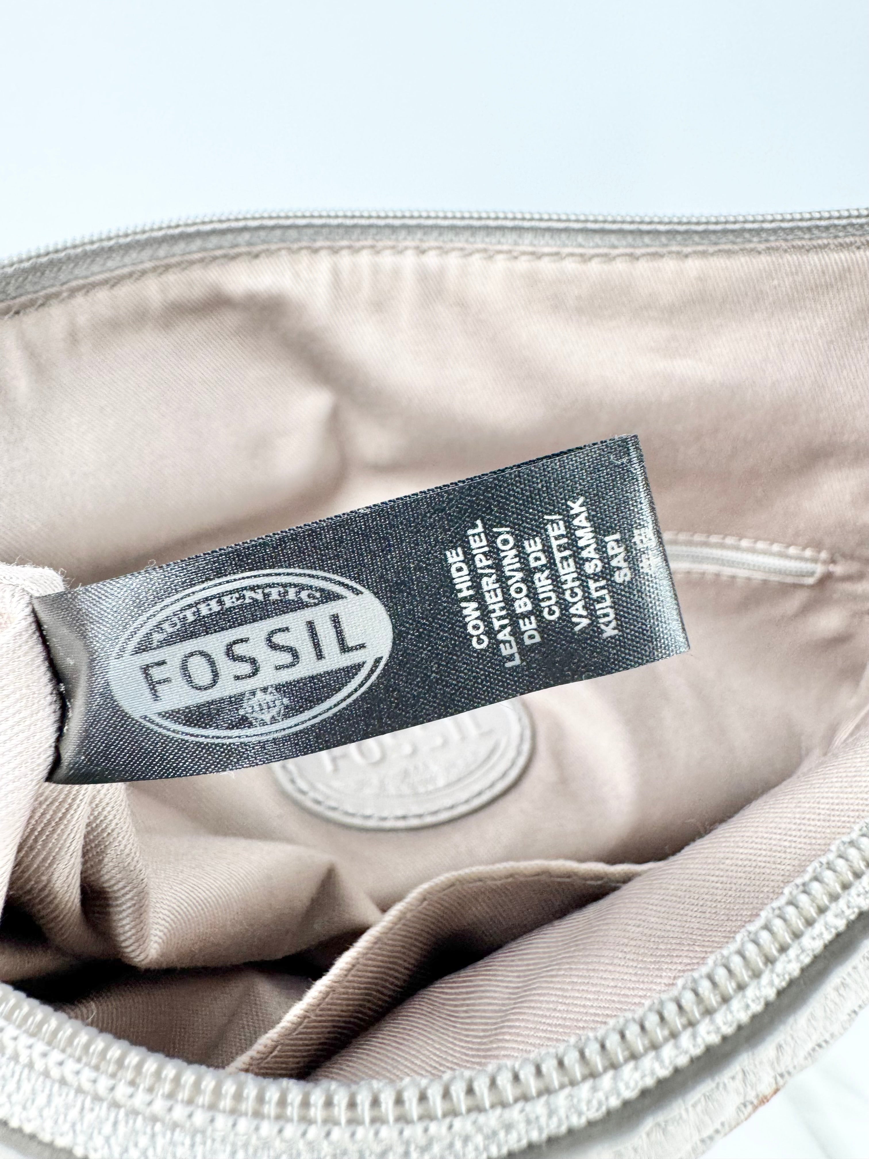 Fossil Taupe, Cream & Tan Shoulder Bag