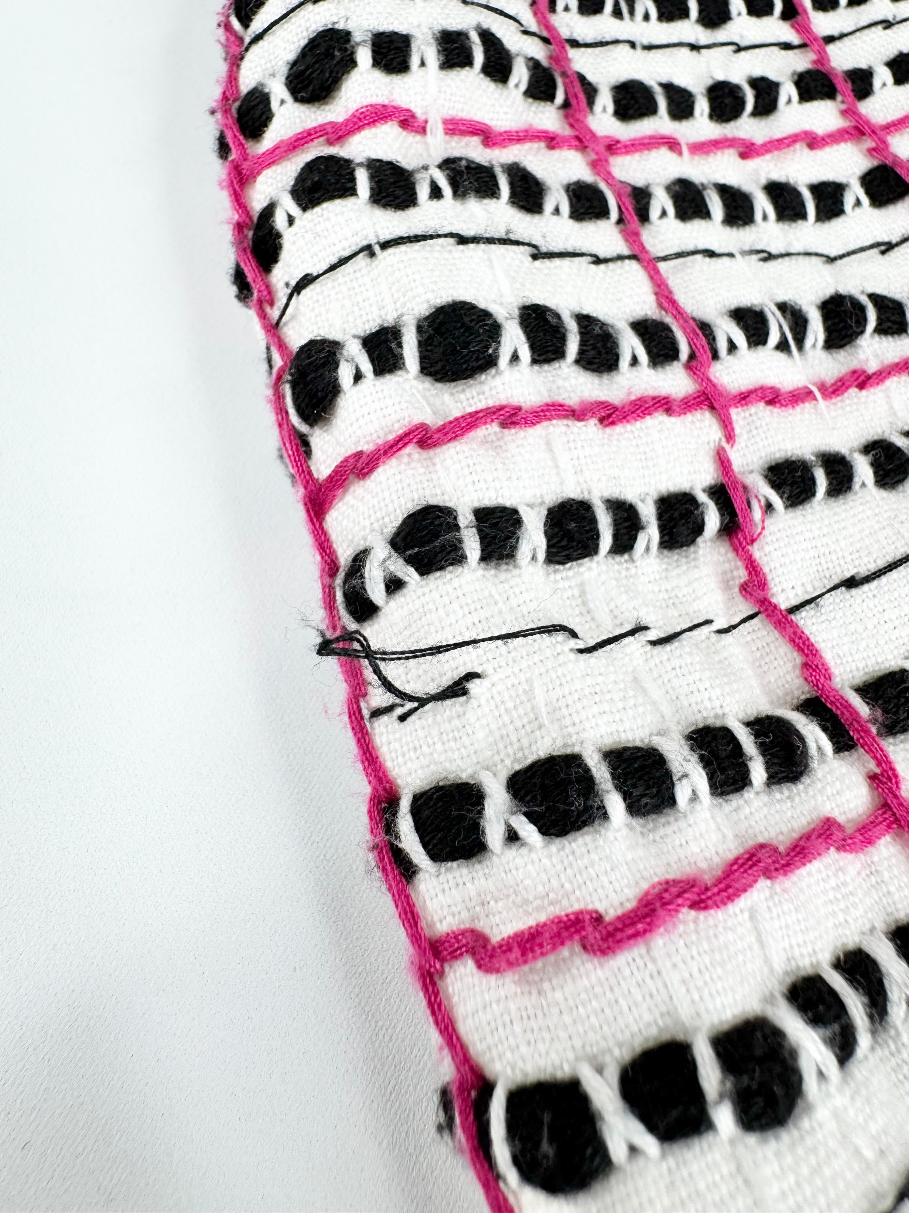 Aje White Hand-Woven Textured A-Line Skirt - AU6