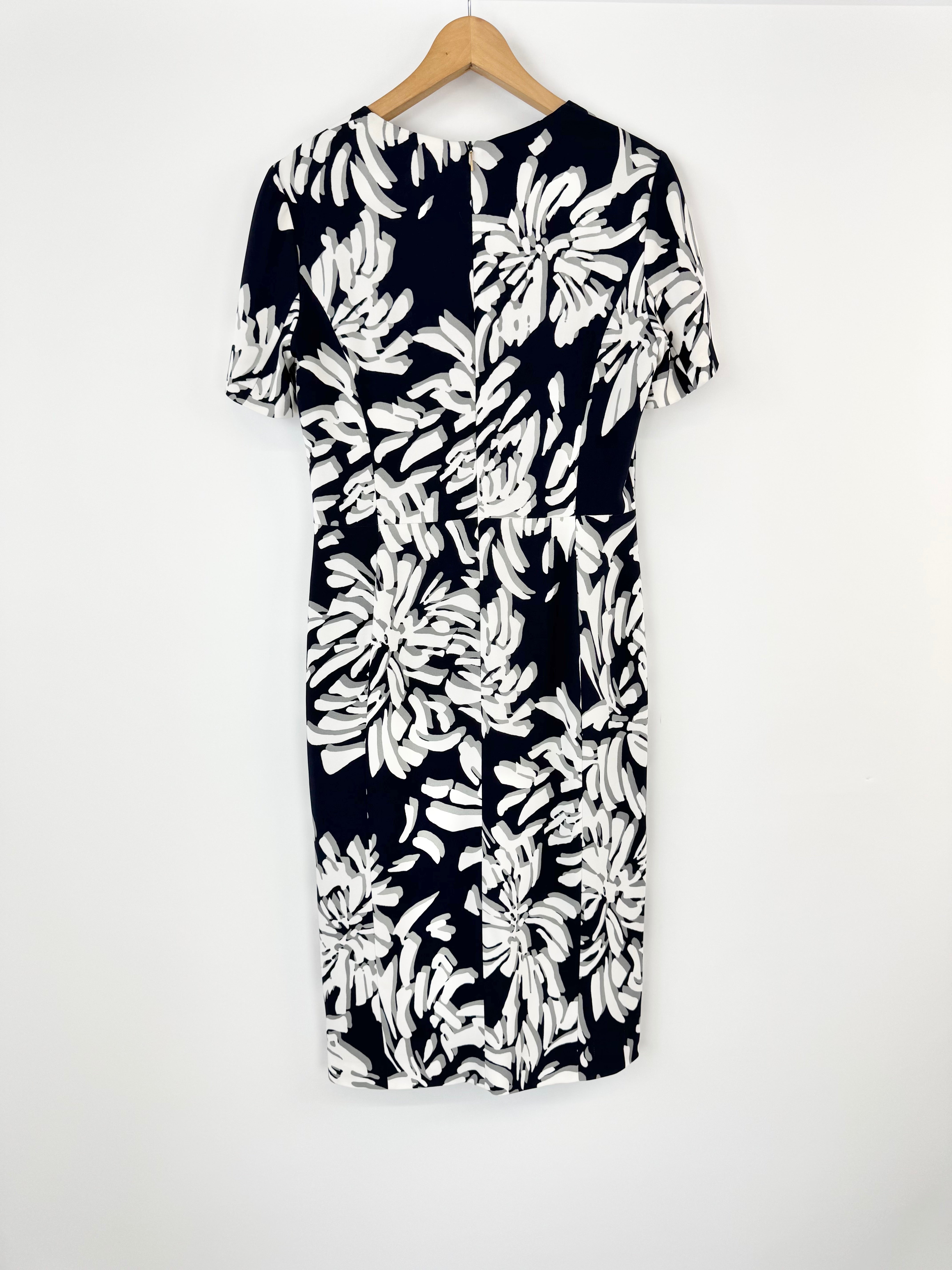 Hugo Boss Blue & White Floral 'Deala' Dress NWT - AU8