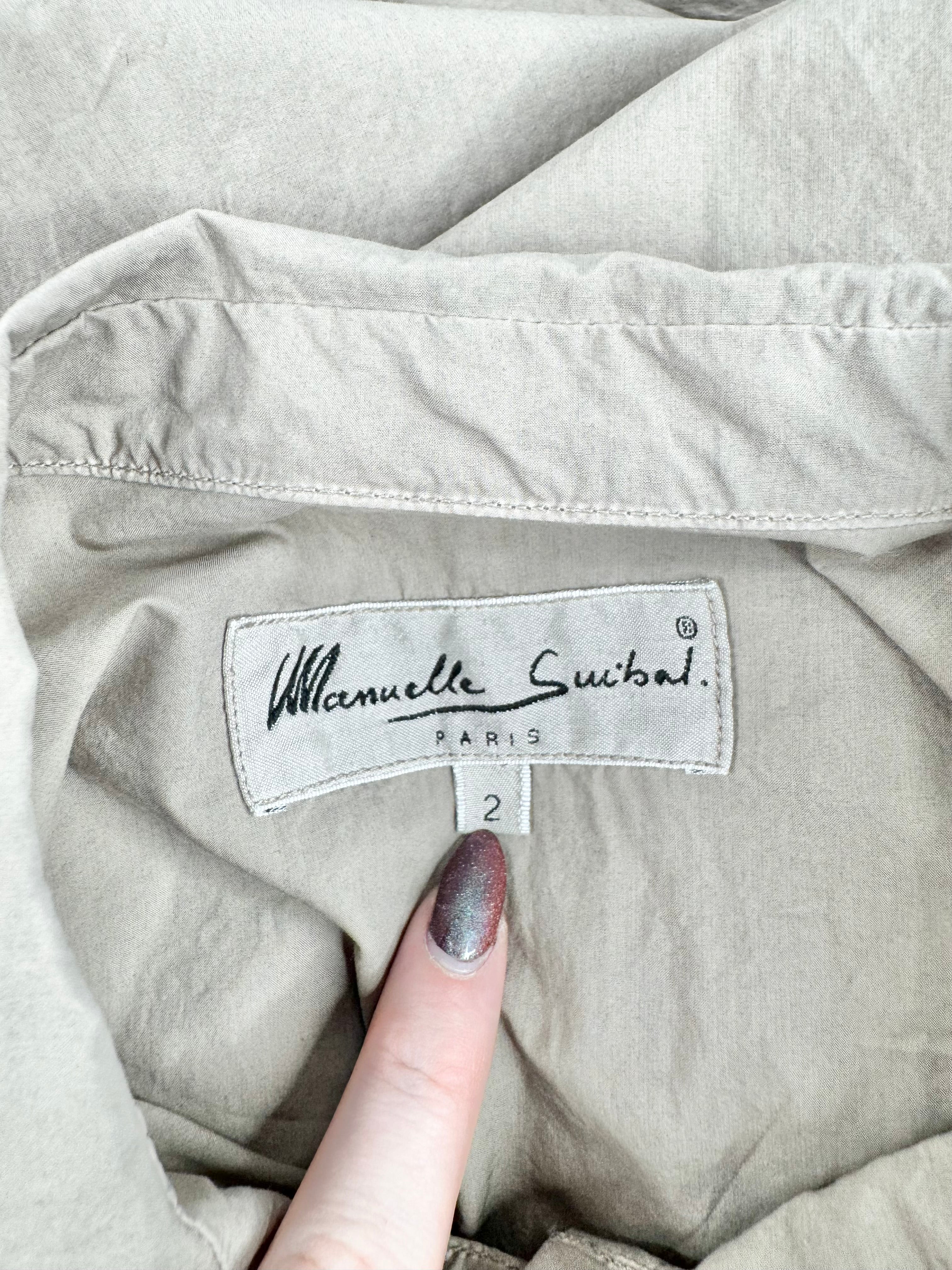 Manuelle Guibal Taupe Cotton Dress - AU10/12