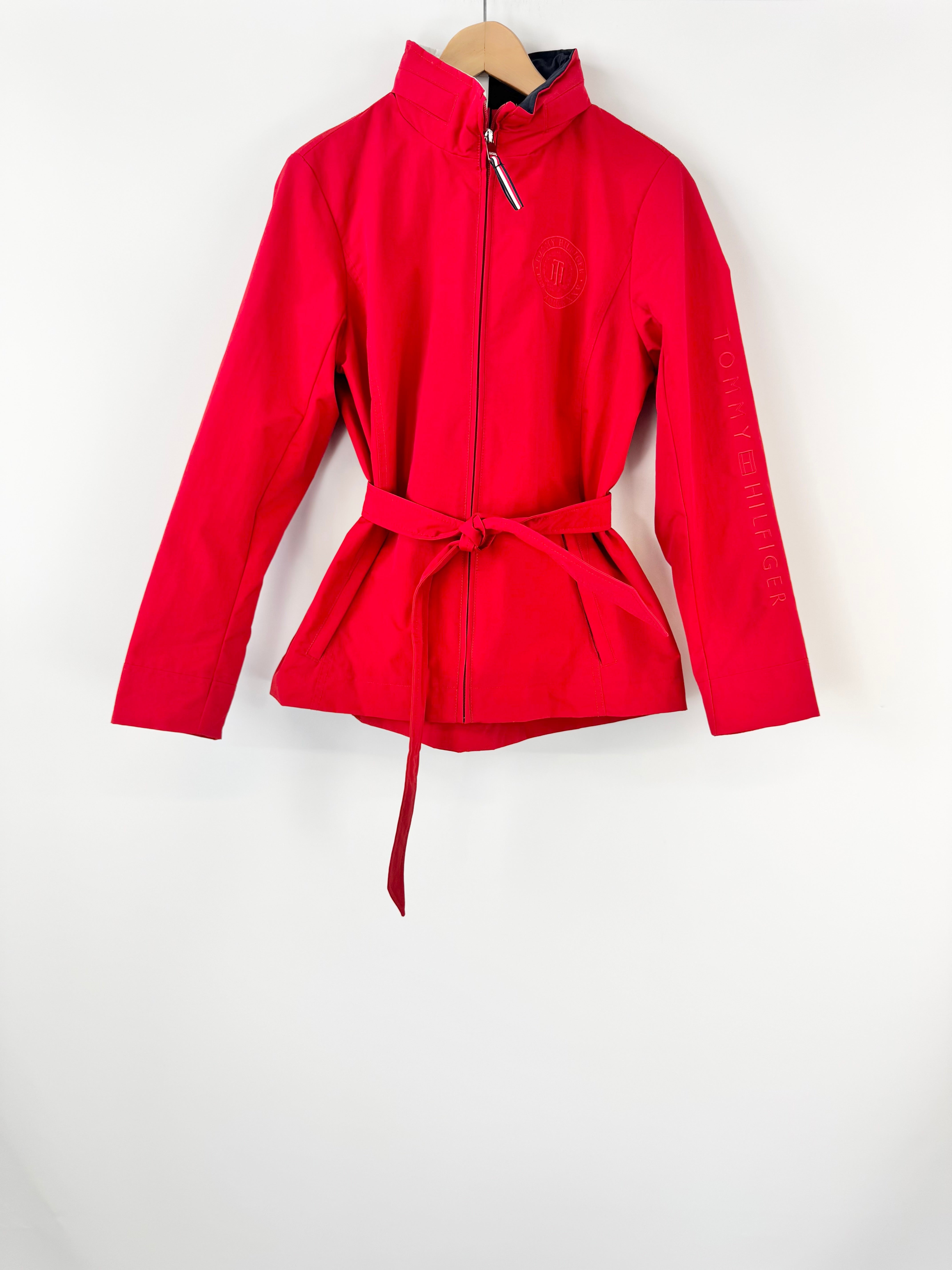 Tommy Hilfiger Crimson Belted Jacket - AU10