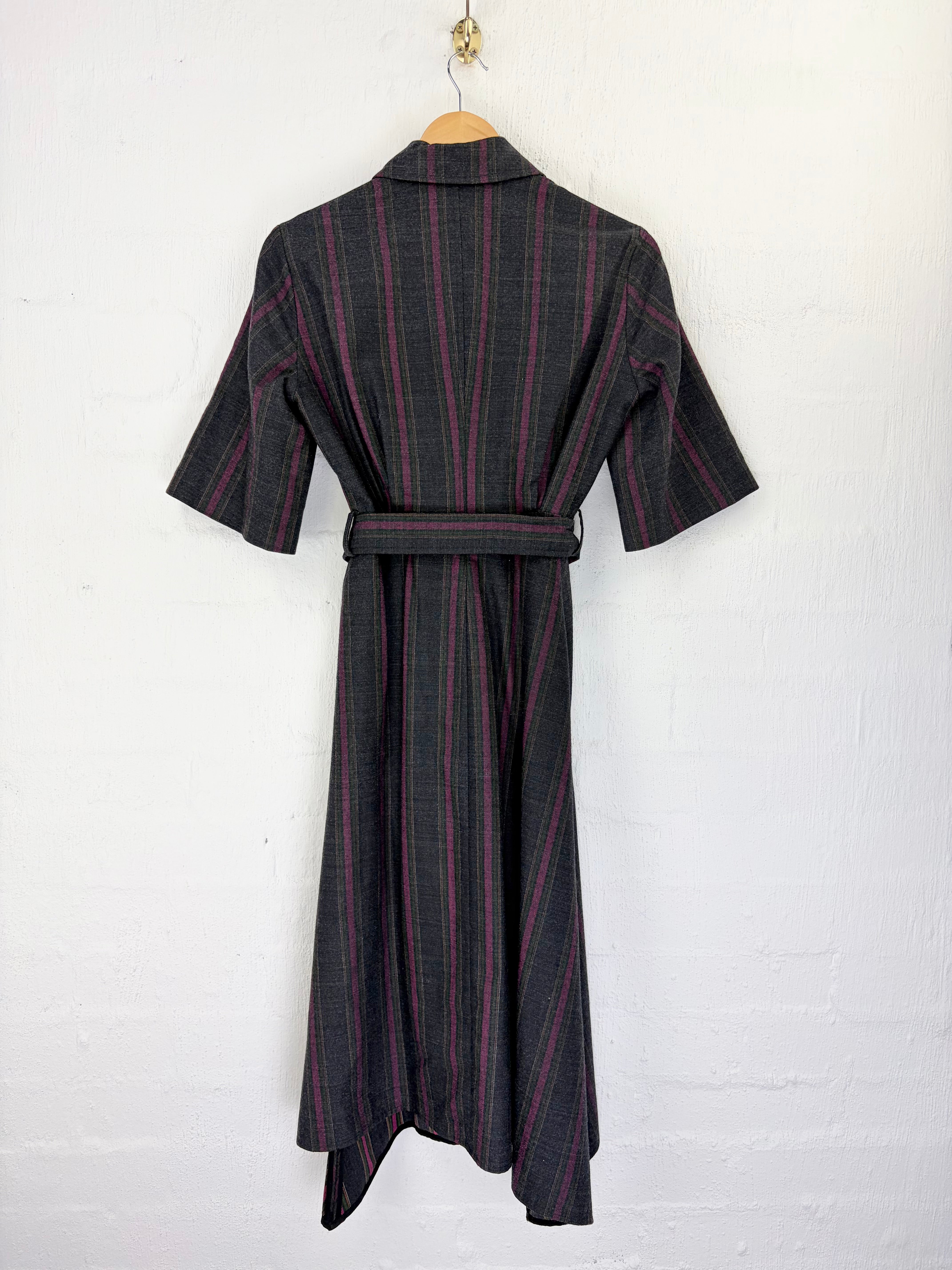 Scanlan Theodore Grey, & Purple Striped Blazer Dress - AU8