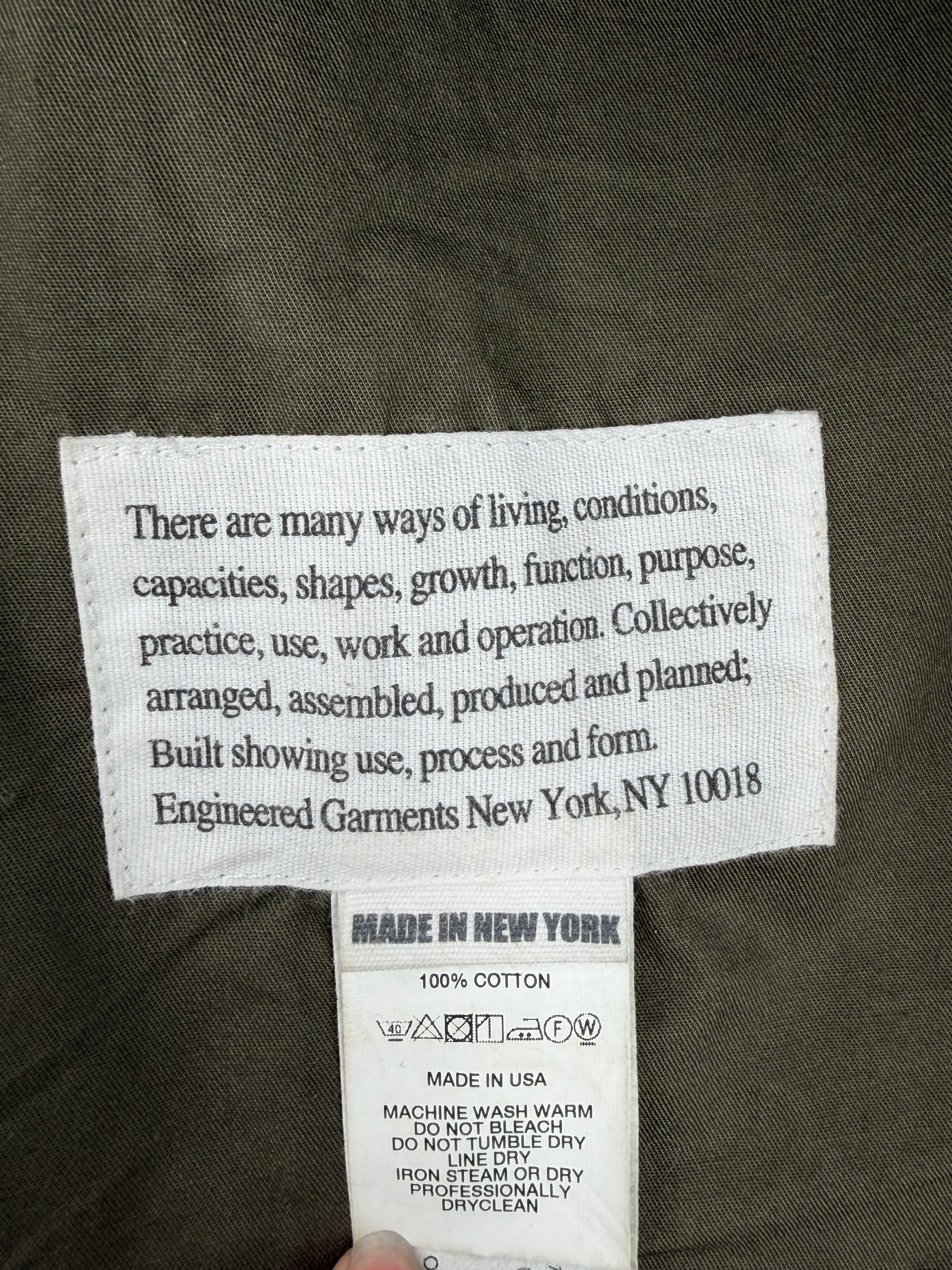 Engineered Garments NY Green FW19 Patchwork Suit - M/L