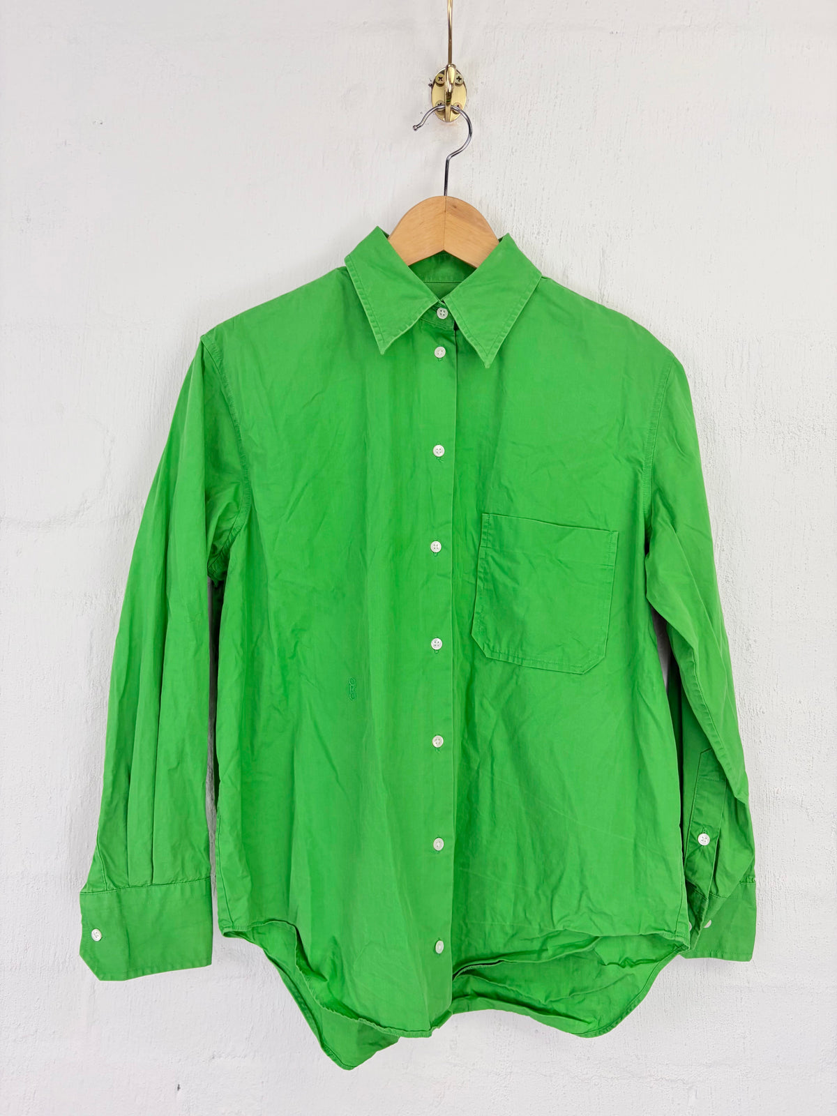 Oroton Spring Green Cotton Shirt - AU6