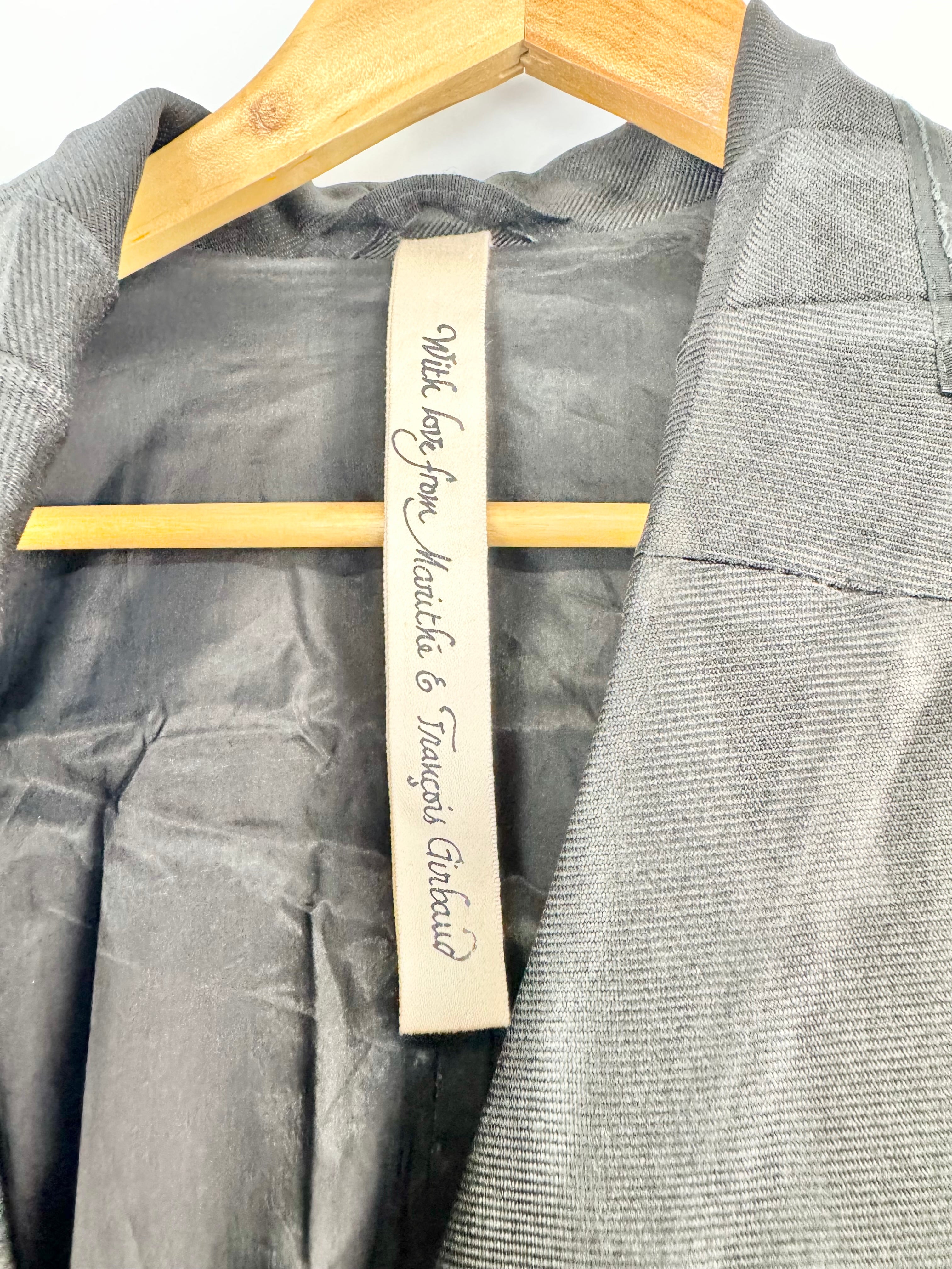 Marithe + Francois Girbaud Black Trench Coat Size - AU12