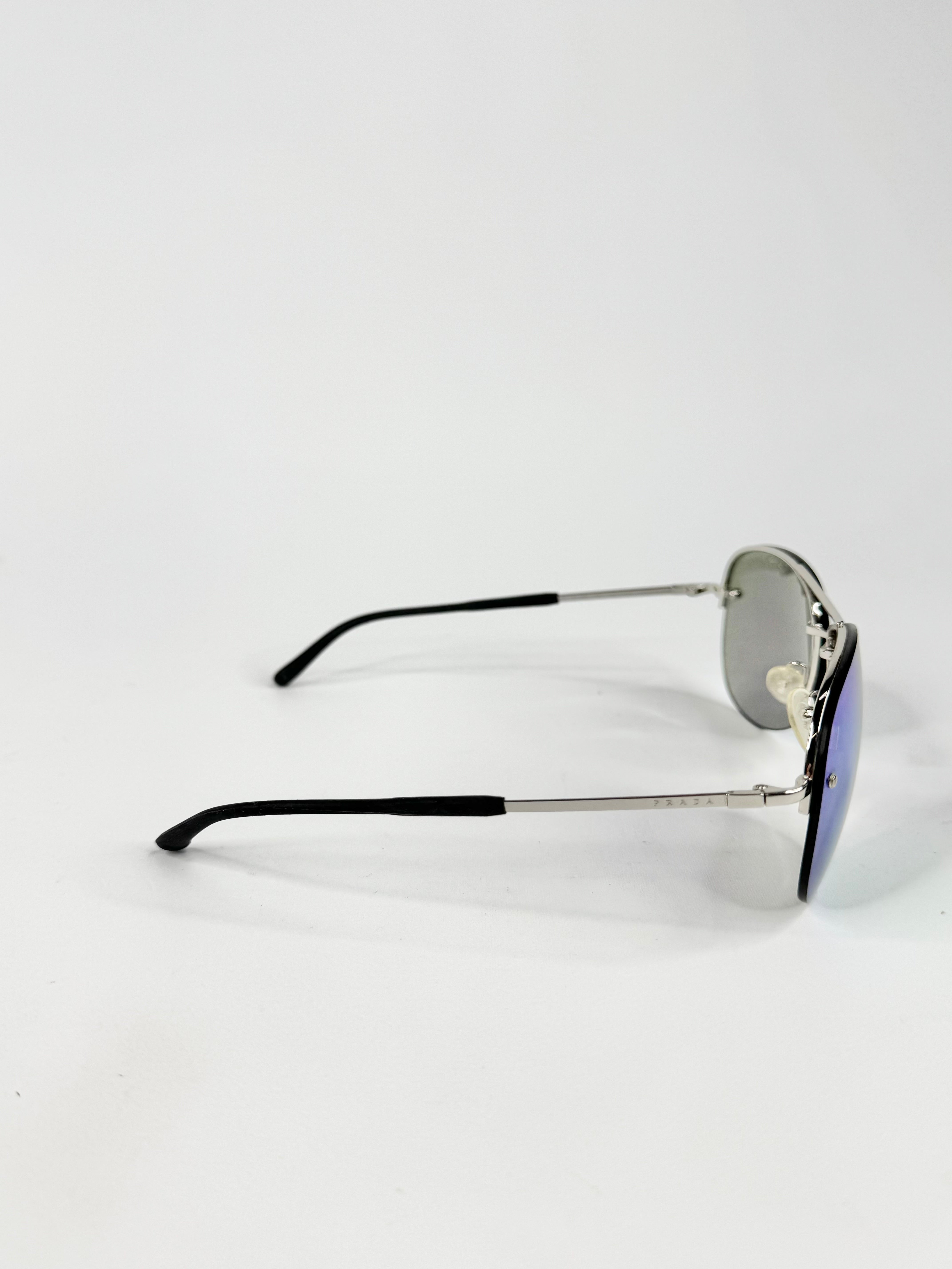 Prada Linea Rossa Blue Mirrored Sunglasses