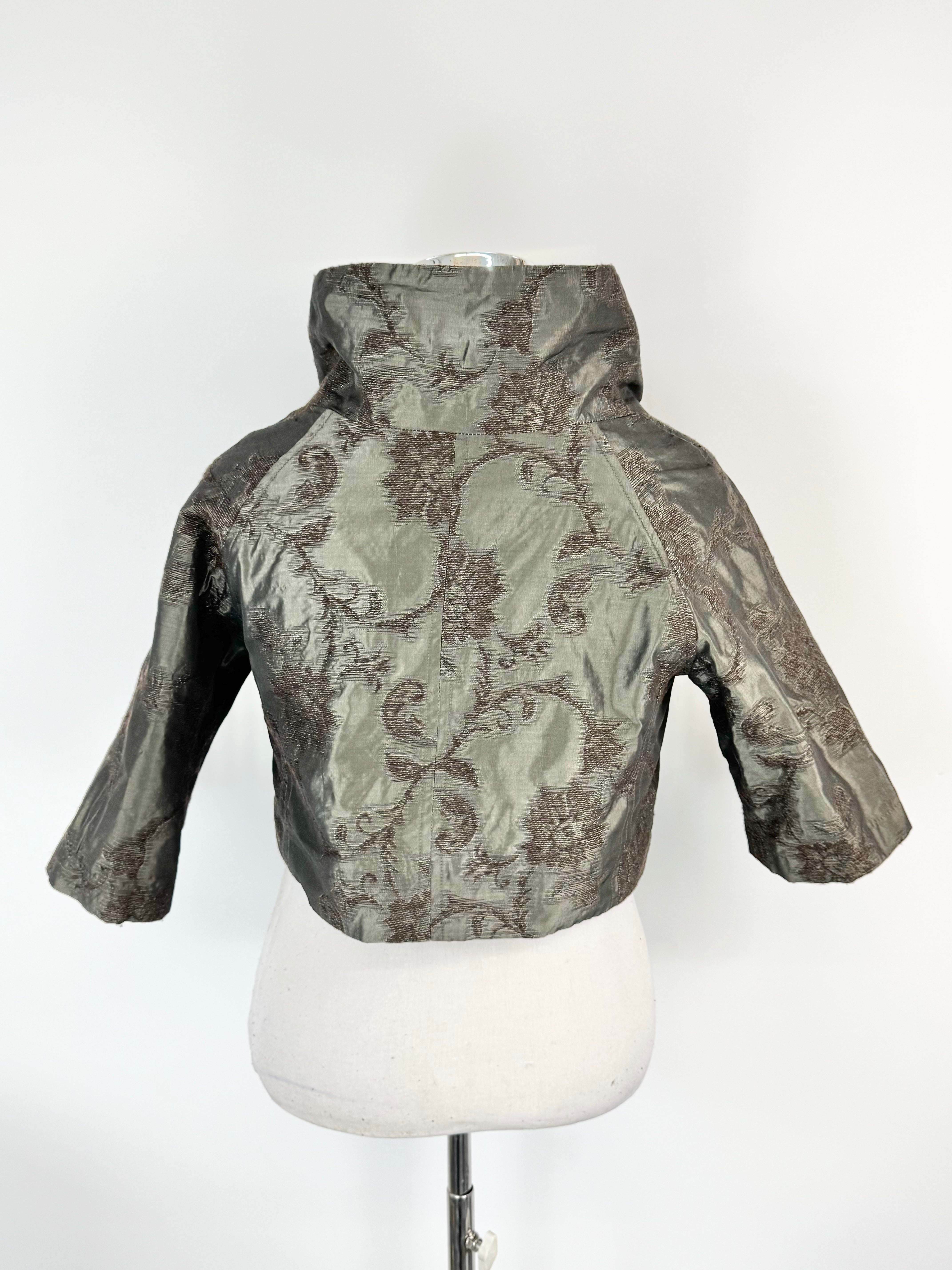 Showroom Cropped Brocade Jacket - AU12