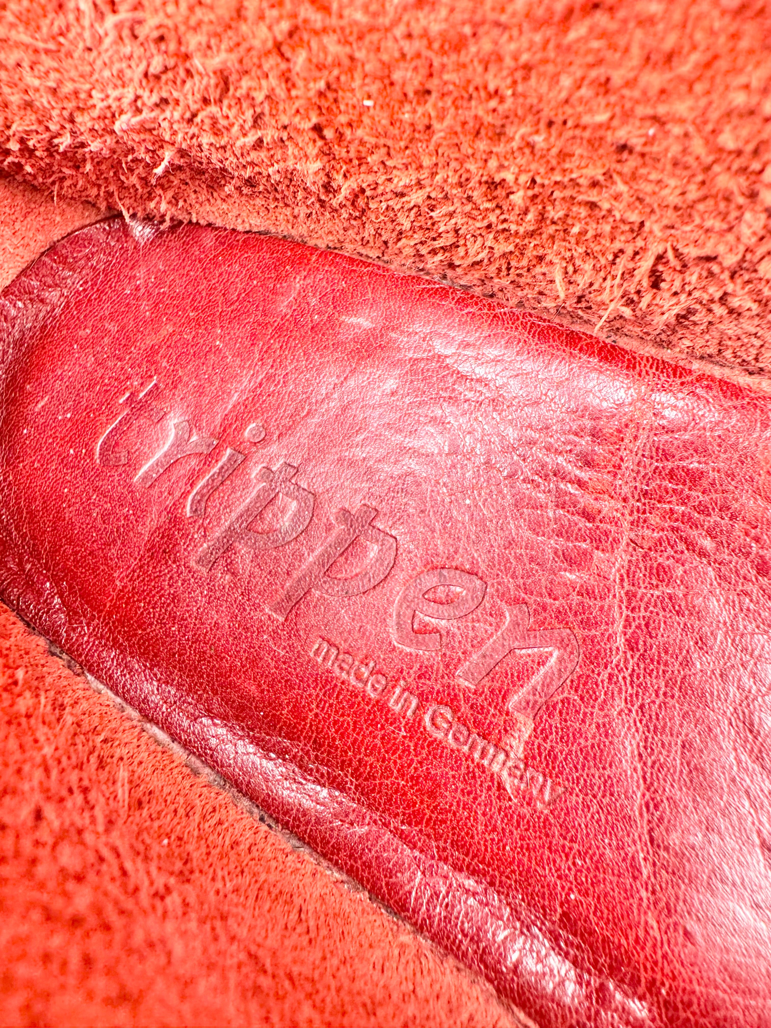 Trippen Brick Red Leather Mary Janes - EU39/40