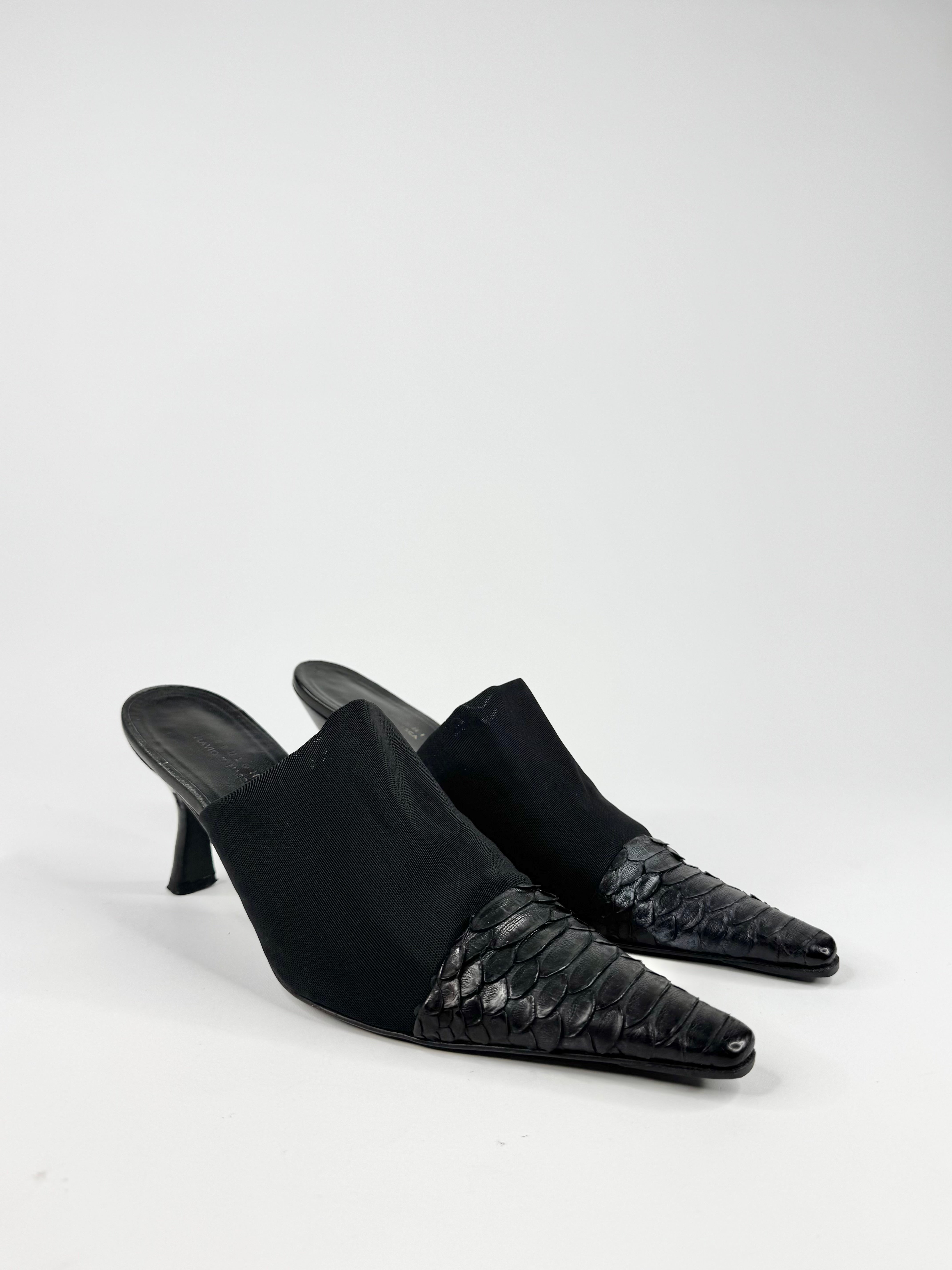 Nebuloni by Favio Zanasca Black Kitten Heel - EU38