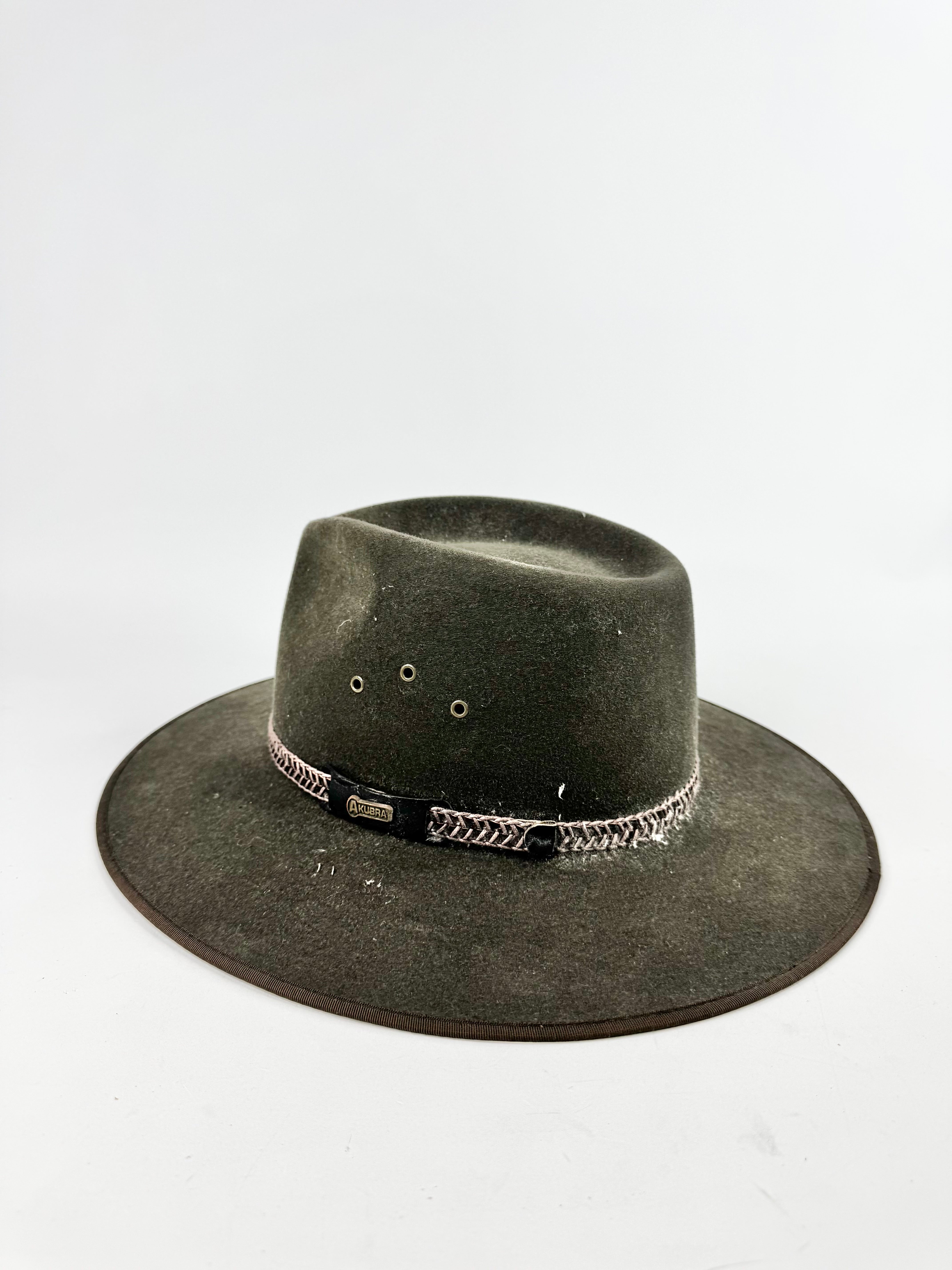 Akubra Olive Green 'Tablelands' Hat - 61
