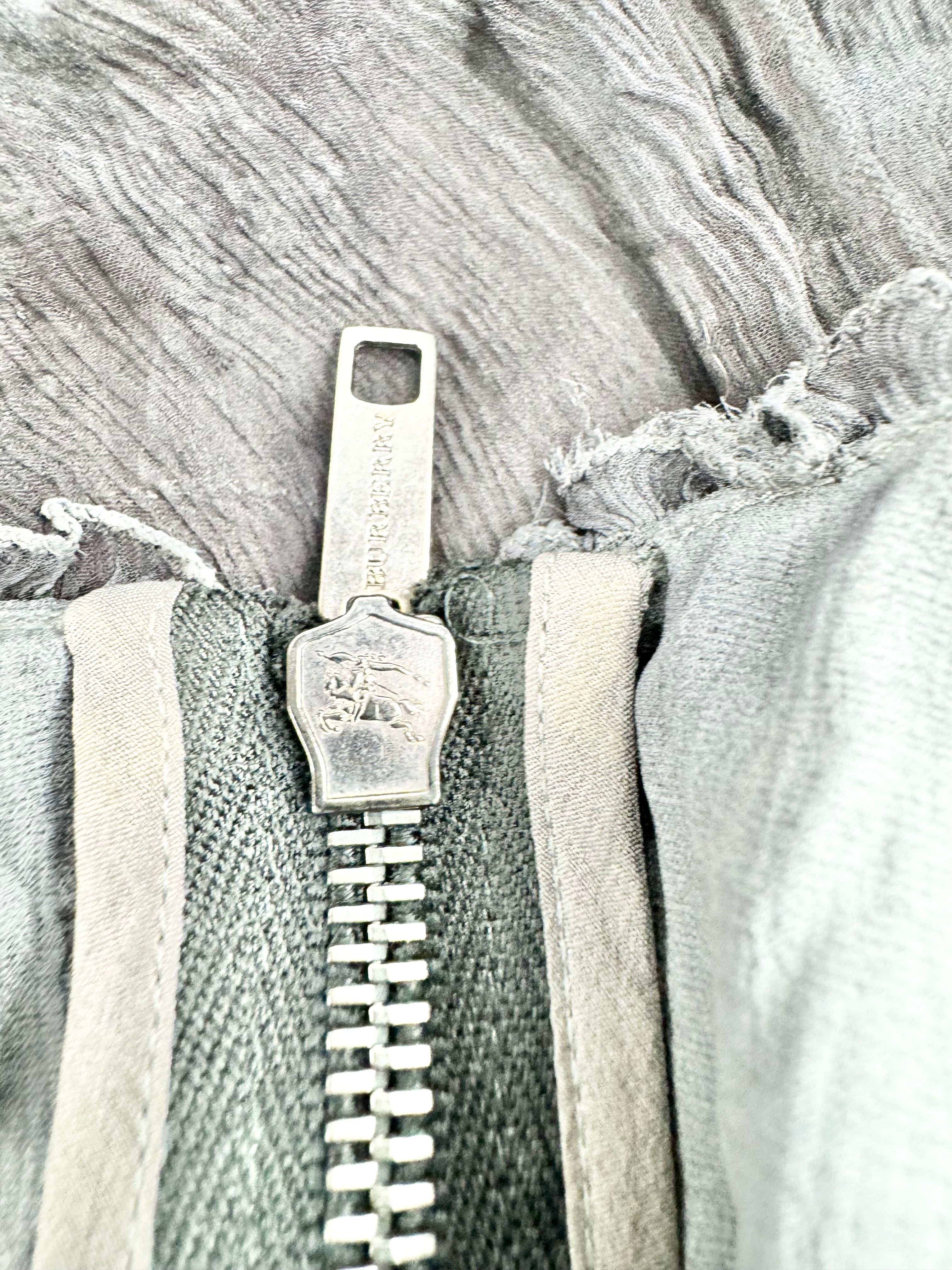 Vintage Burberry Grey Silk BabyDoll Dress - AU10