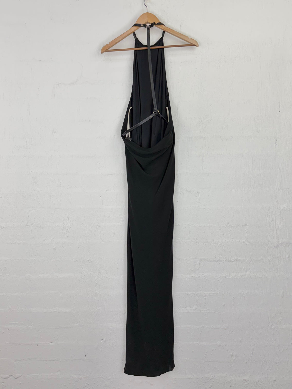 Halston Heritage Black Backless Cocktail Dress - AU10