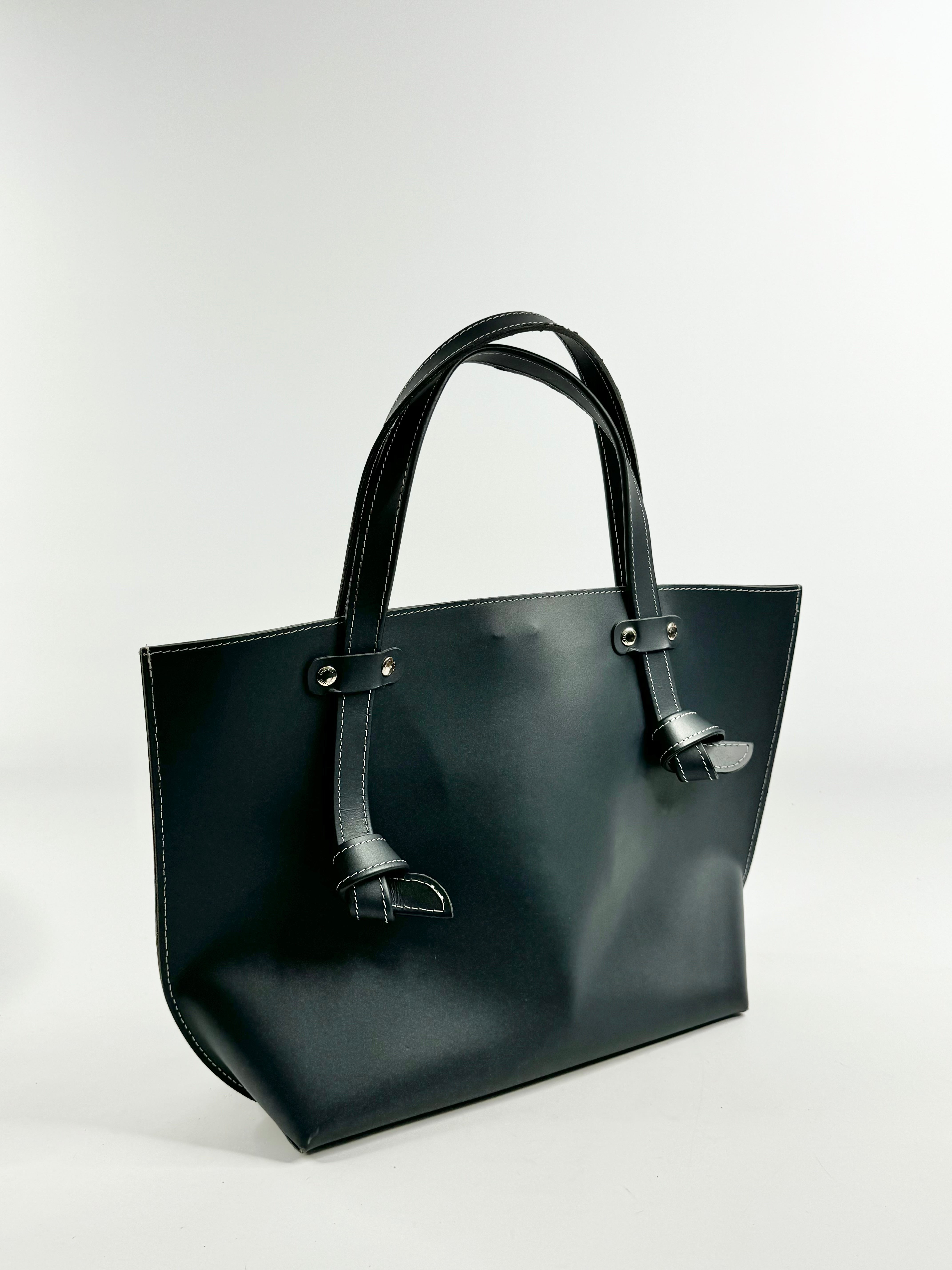 Almini Milano Slate Grey Shoulder Bag