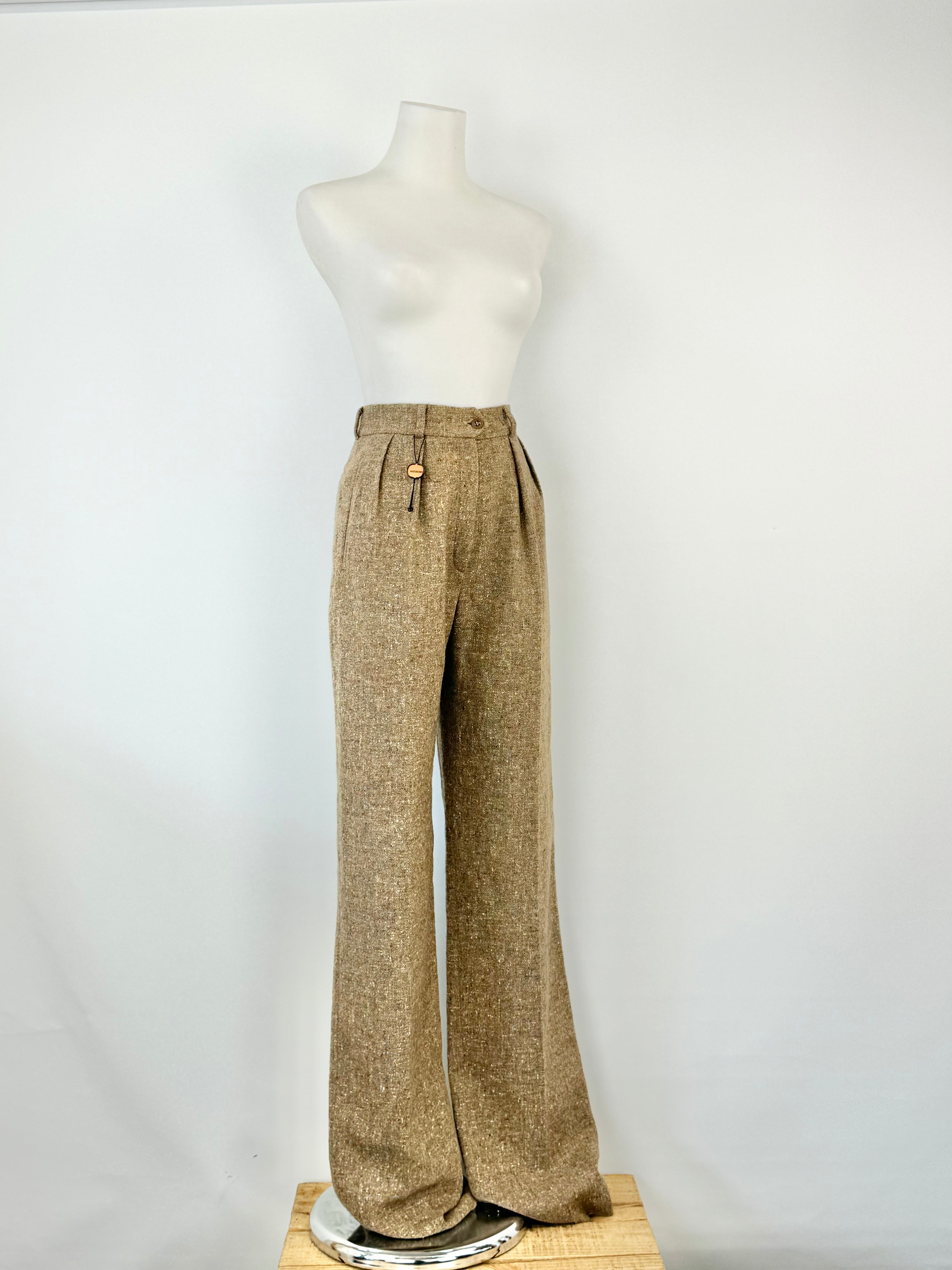 Missioni Tweed Wide Leg Slacks NWT - AU8