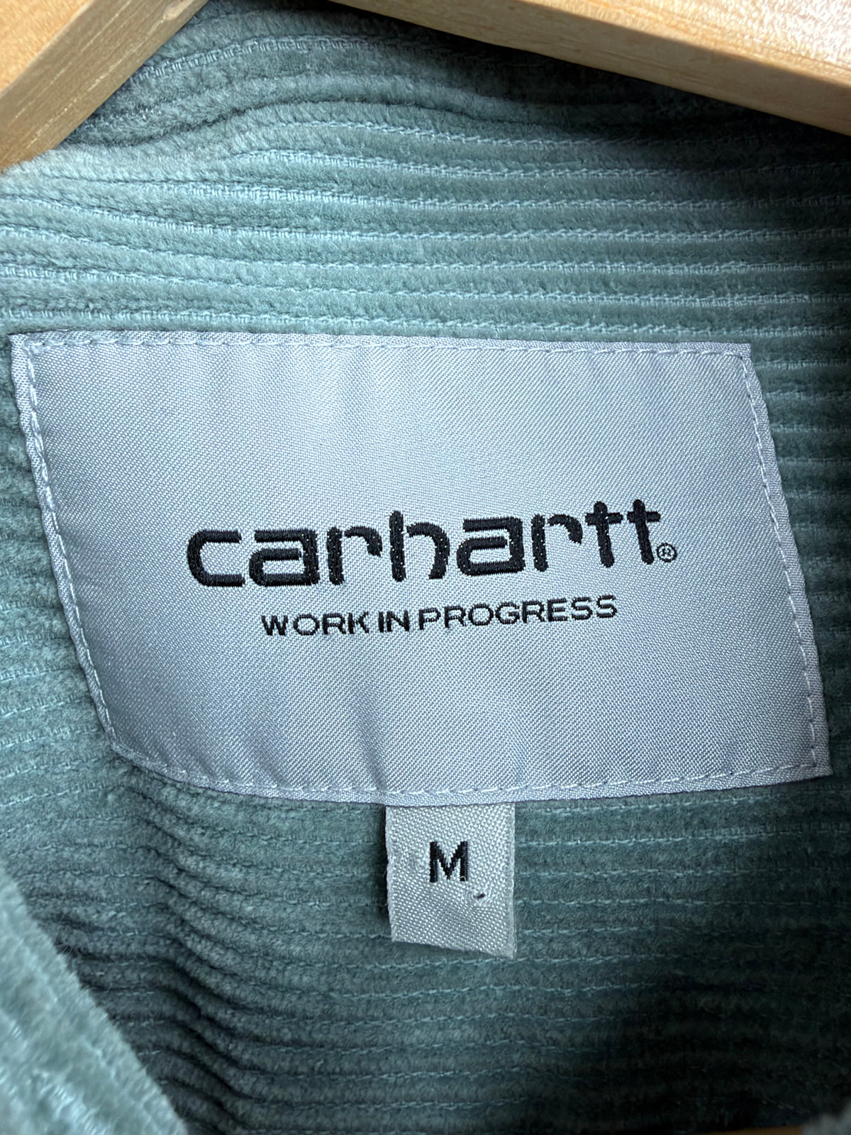 Carhartt Muted Mint 'Madison' Fine Cord Shirt - M