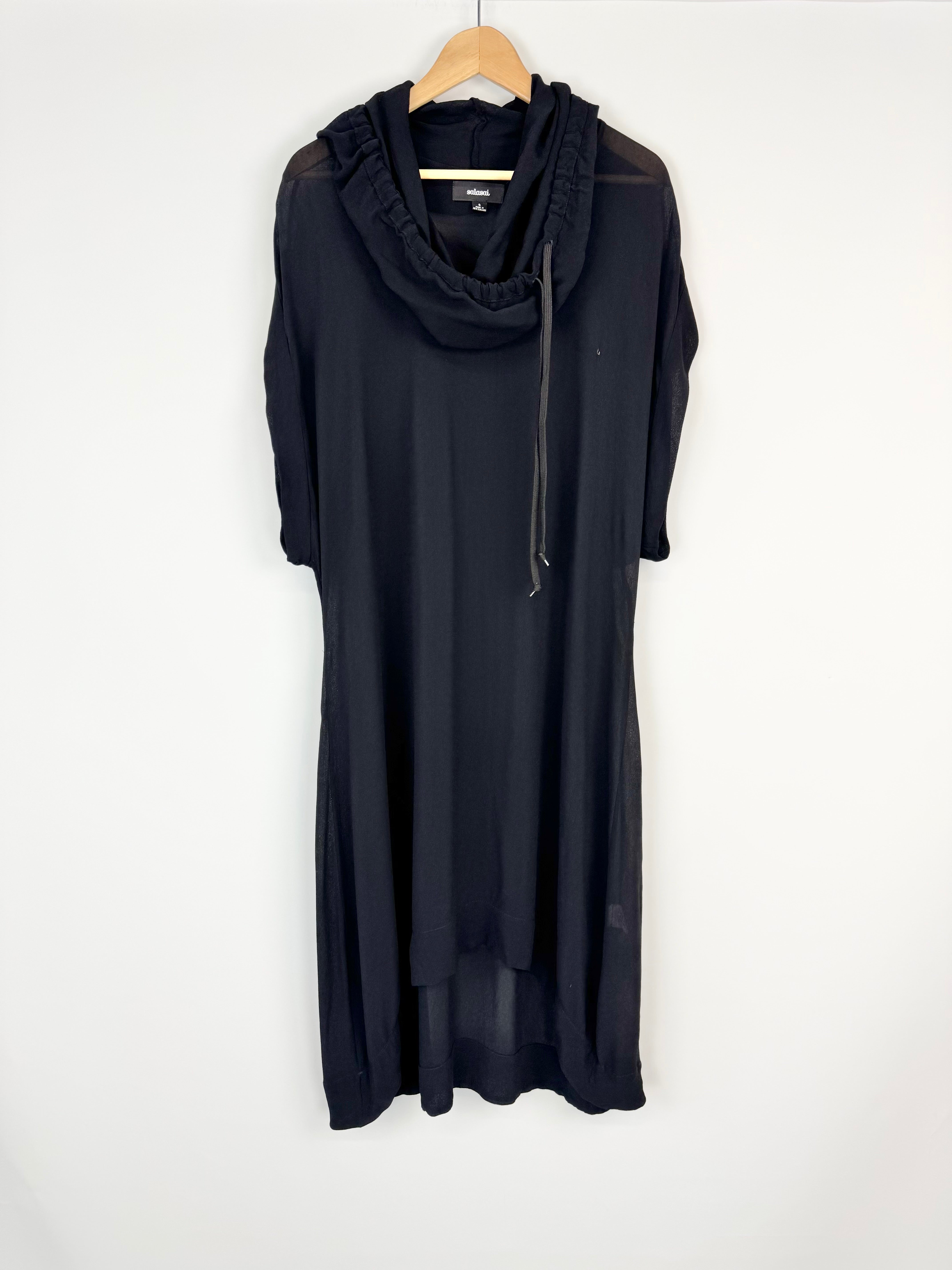 Salasai Black Drawstring Tunic - AU8/10