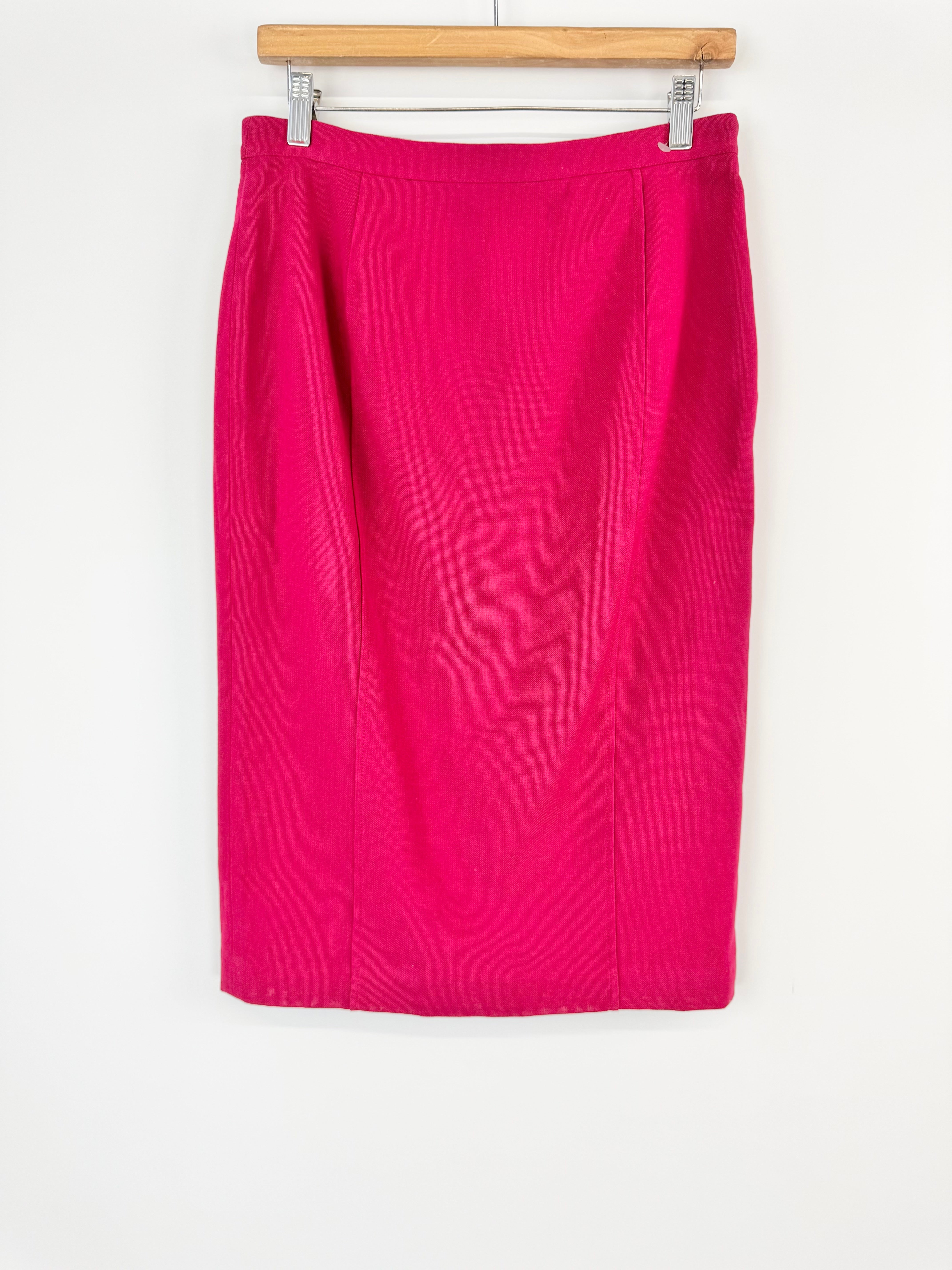 Bimba & Lola Magenta Hot Pink Pencil Skirt - AU8