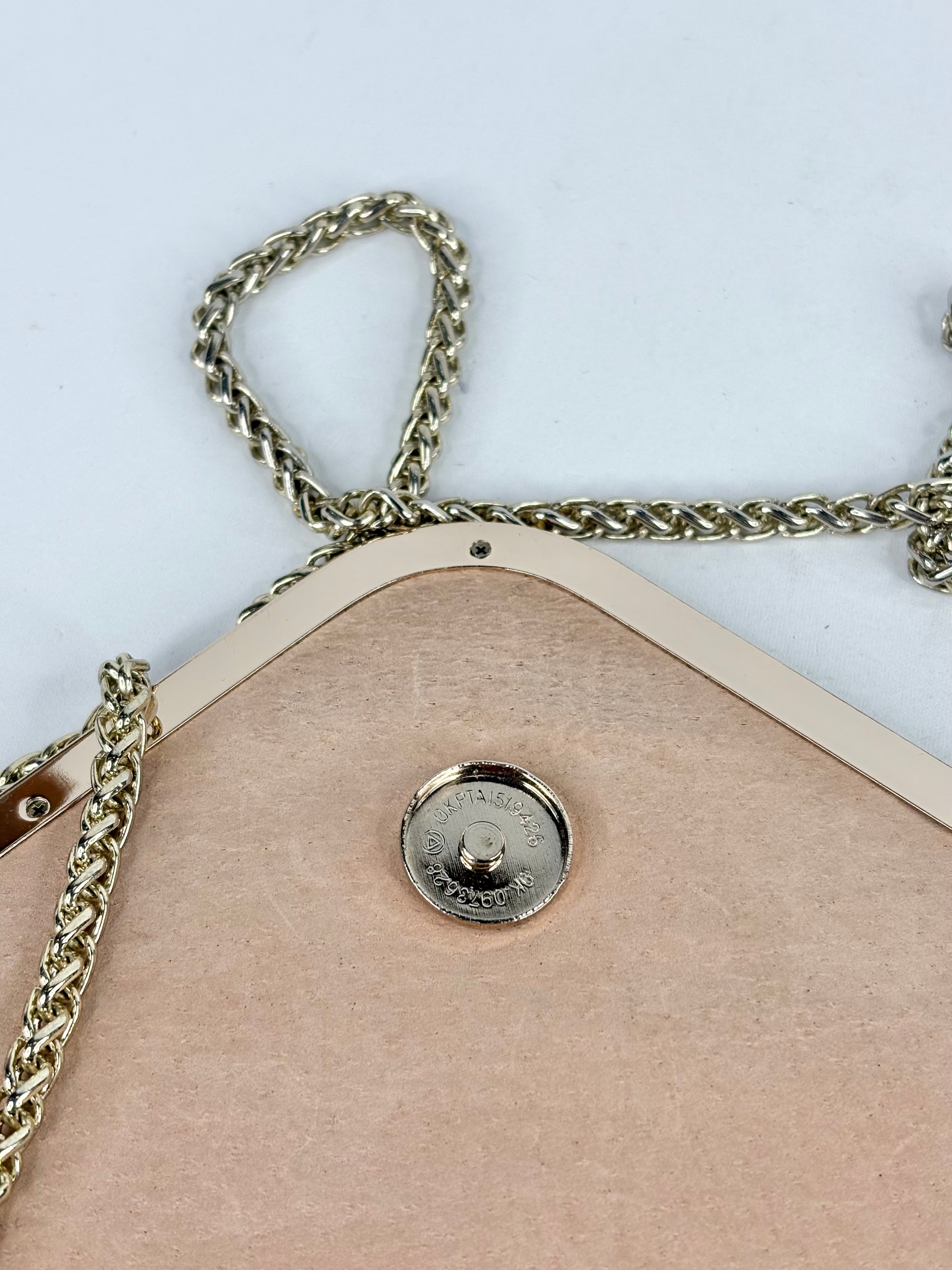 Hoss Animal Print Cowhide & Black Leather Large Clutch