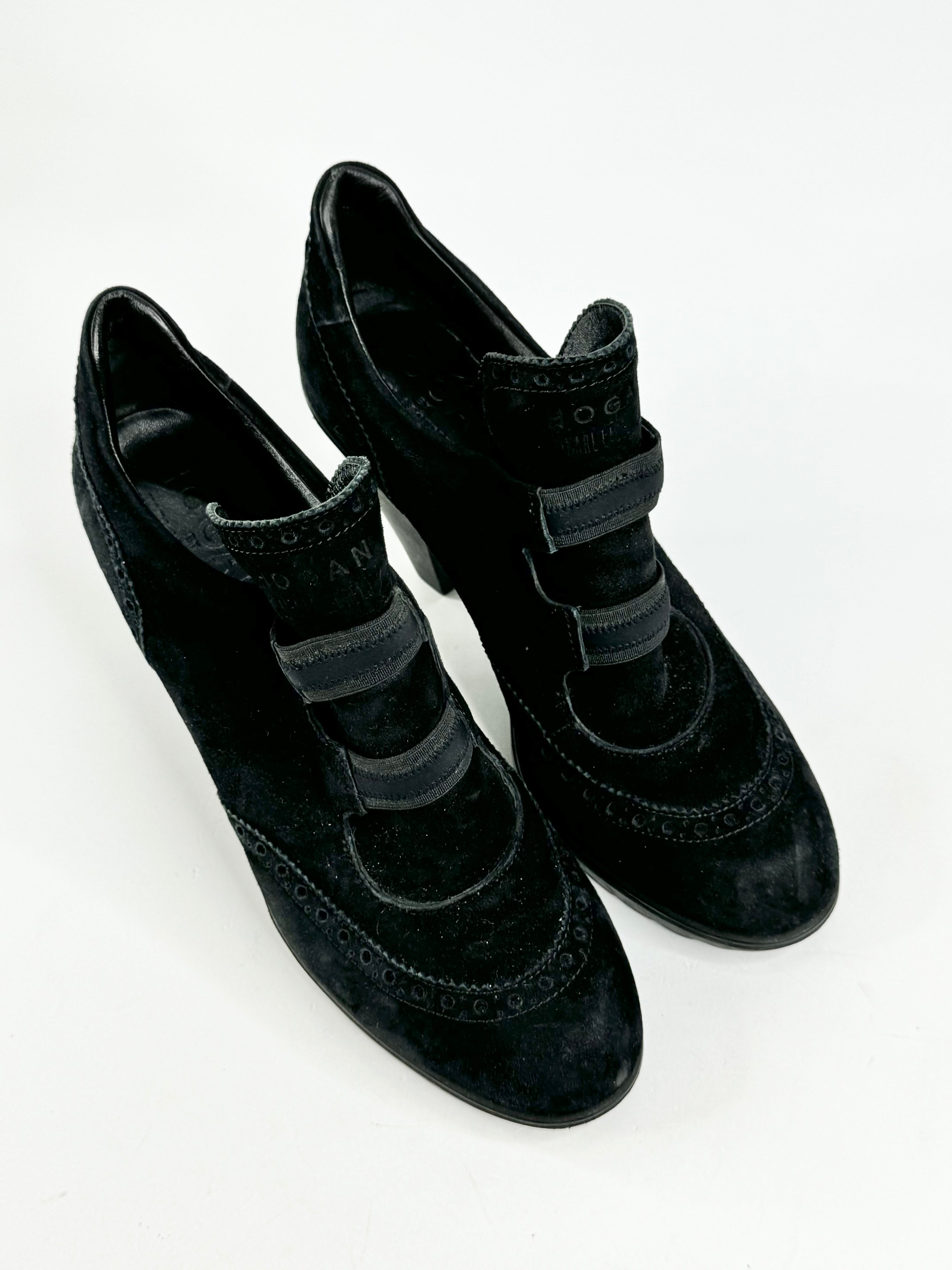 Karl Lagerfeld x Hogan Black Suede Ankle Boots - EU40