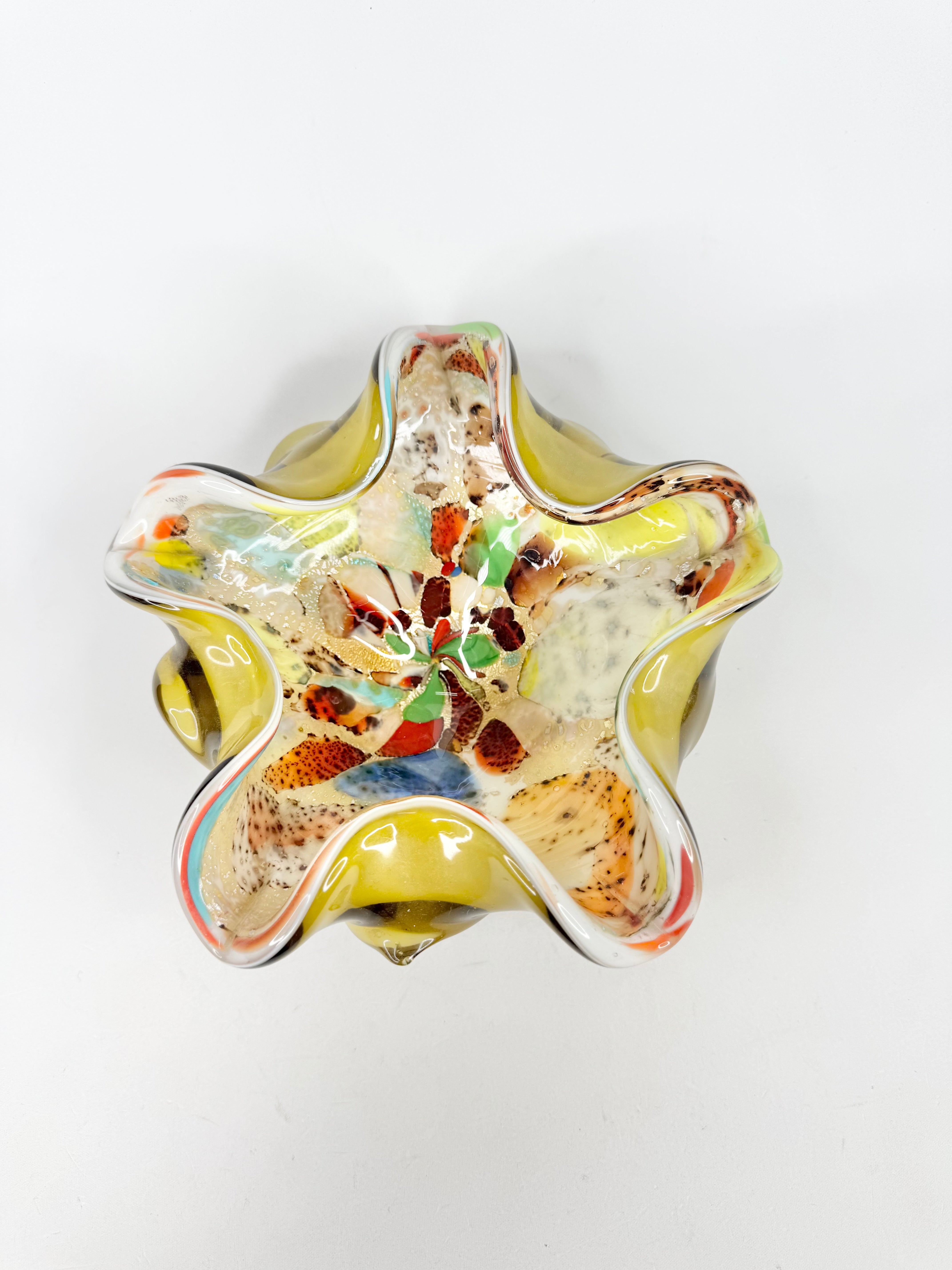 Vintage Murano Glass 'Tutti Fruitt' Dish