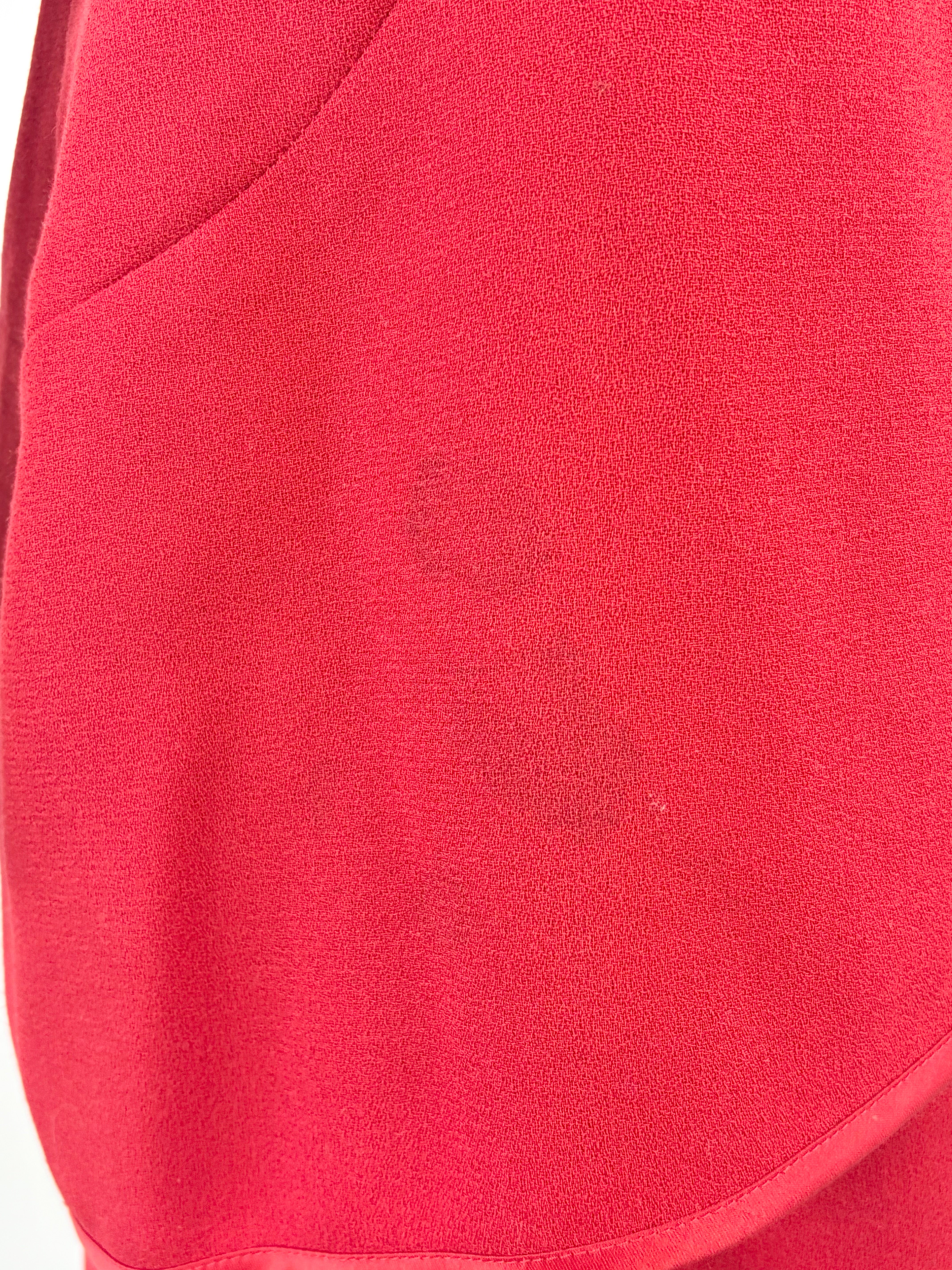 Luisa Spagnoli Vintage Scarlet-Red Blouse & Skirt Set - AU10/12