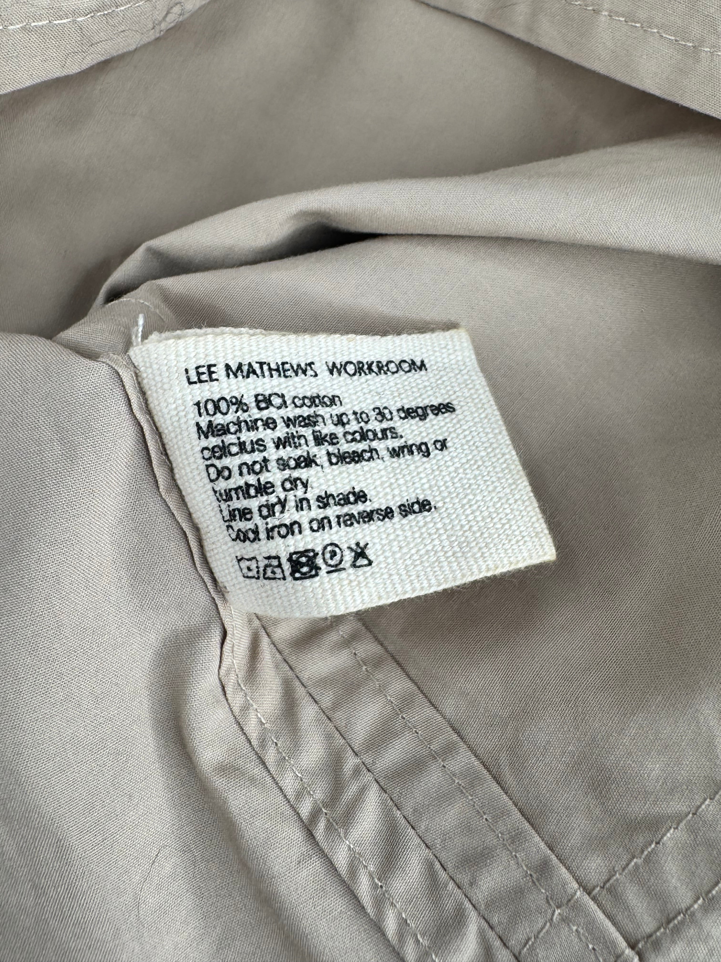 Lee Mathews Beige Poplin 'Workroom' Cami - AU8