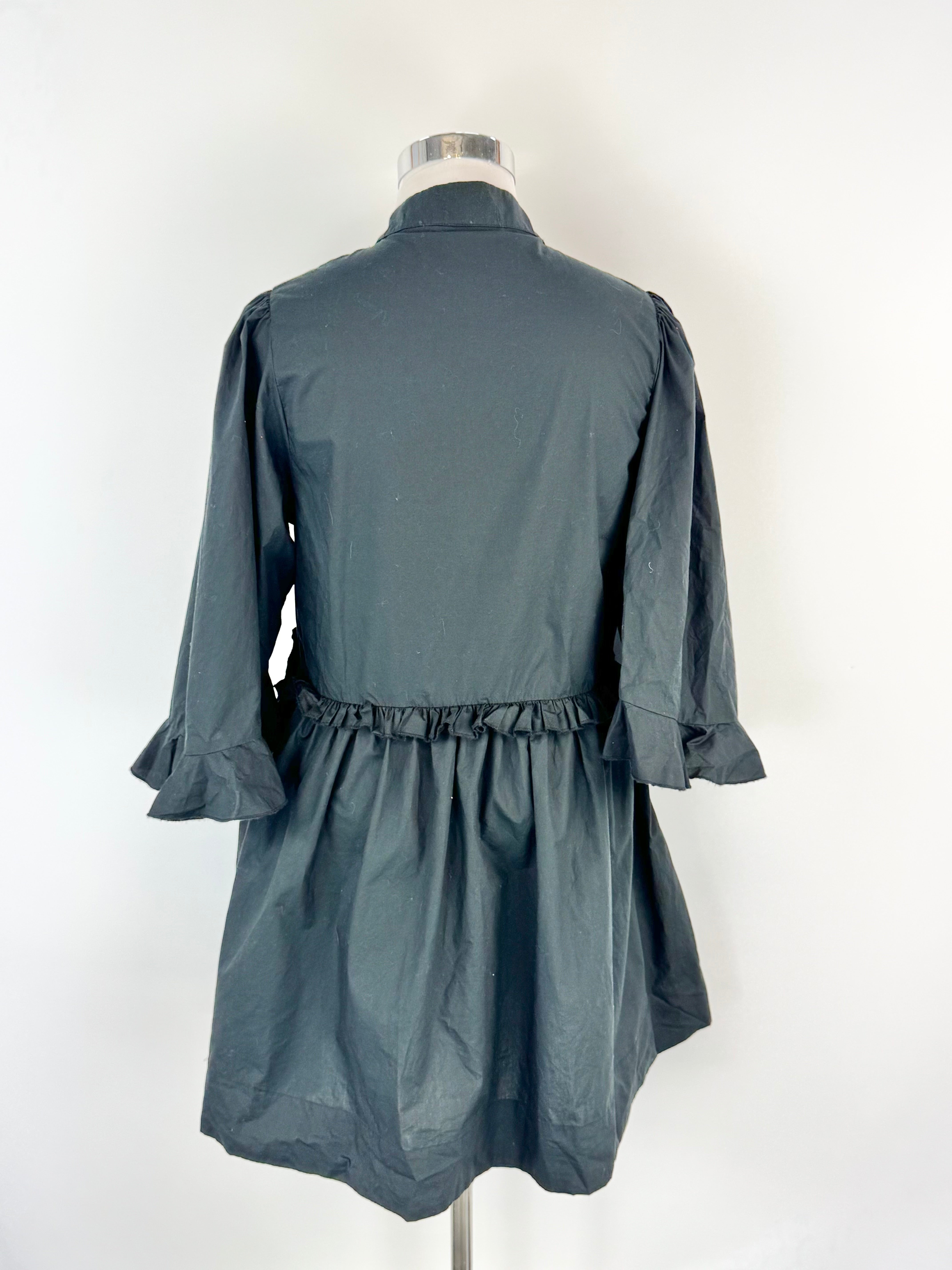Karen Walker Black Oversized Frilled Smock - AU14