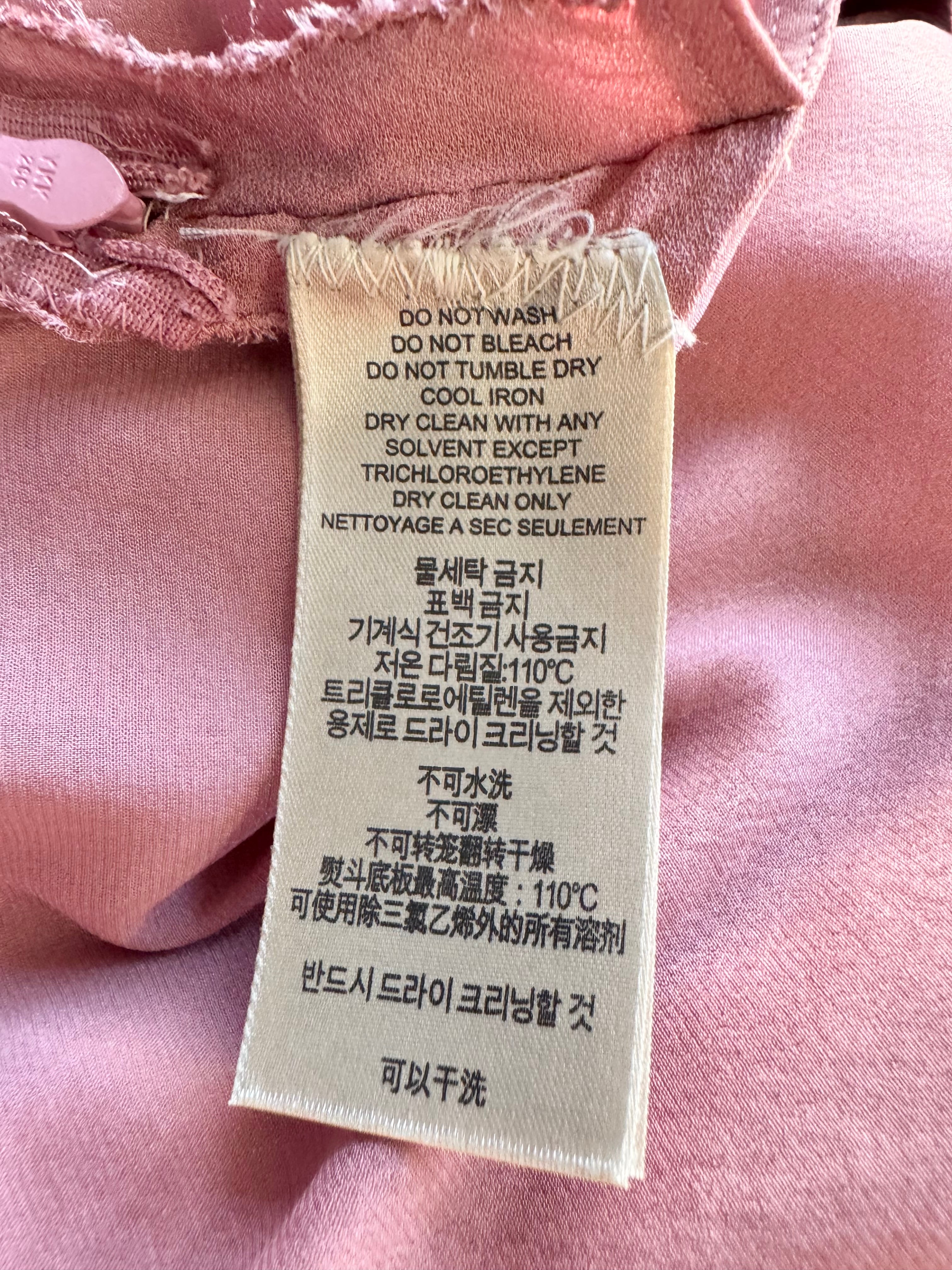 Burberry London 2010 Era Muted Peach Silk Dress - AU12/14