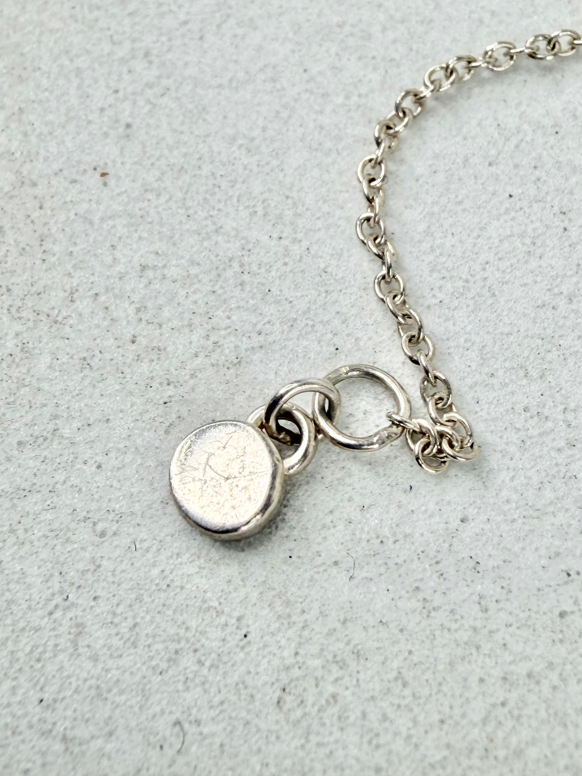 Tiffany & Co. Return to Tiffany Green Enamel Heart Round Tag Necklace