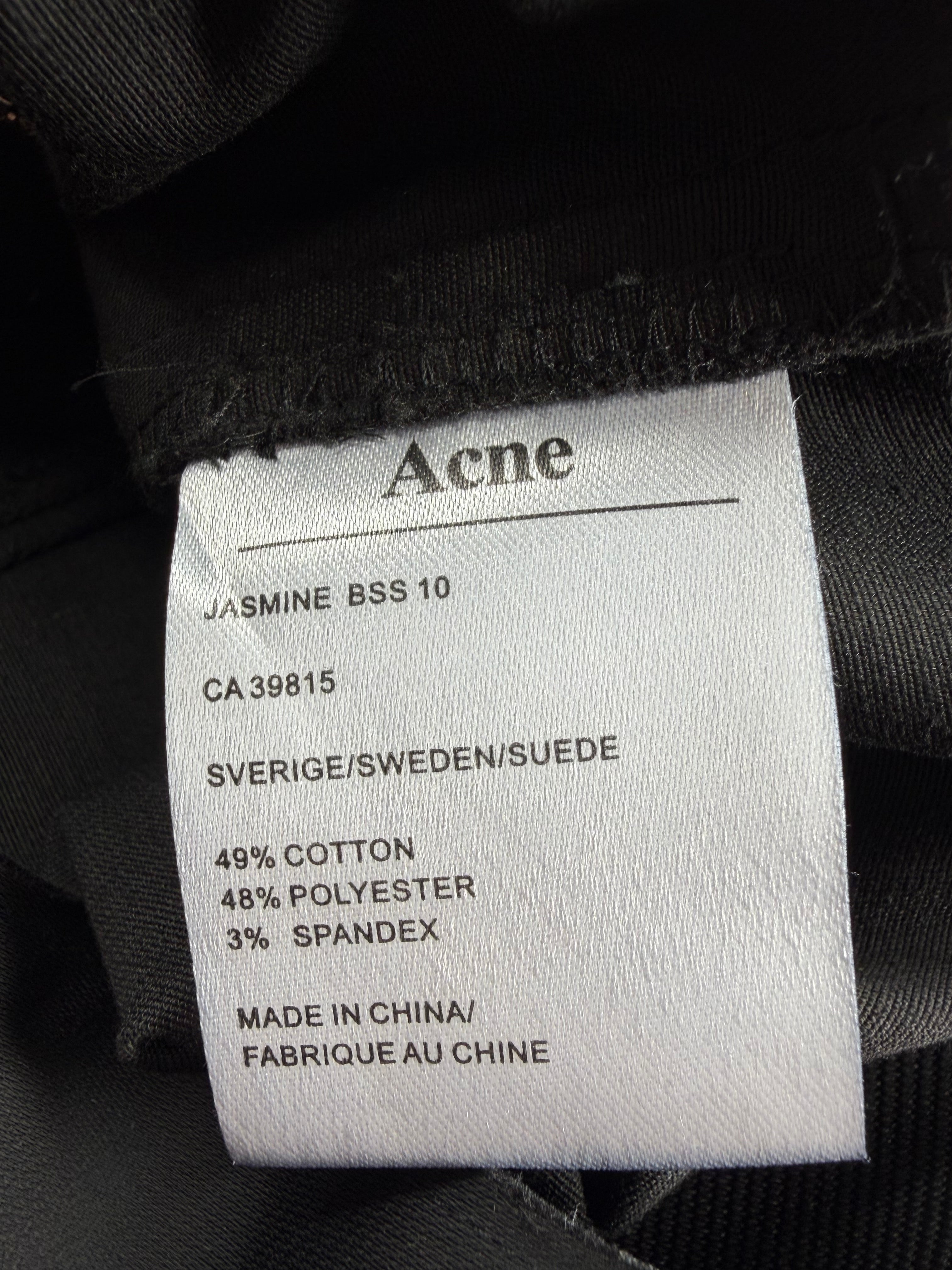 Acne Studio Tailored Cigarette Trousers - AU6/8