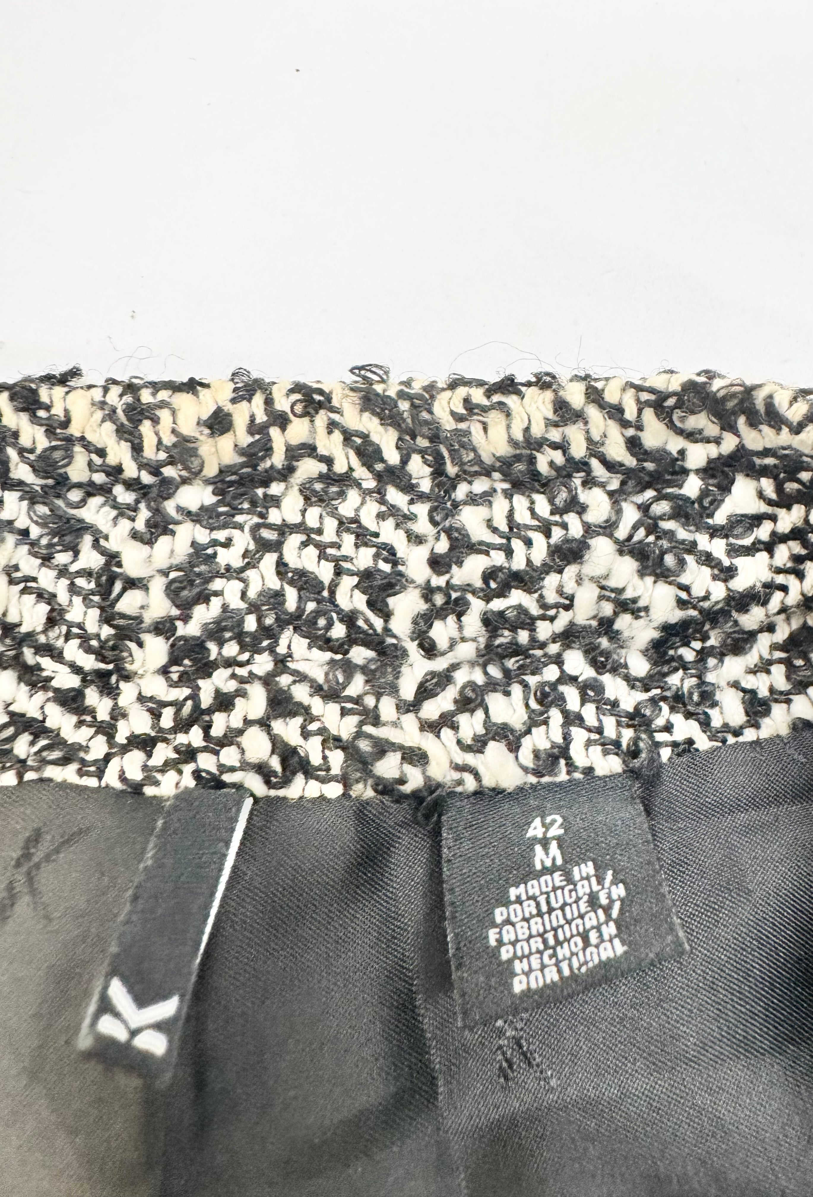 Karl Lagerfeld Black & White Chevron Jacket - AU10