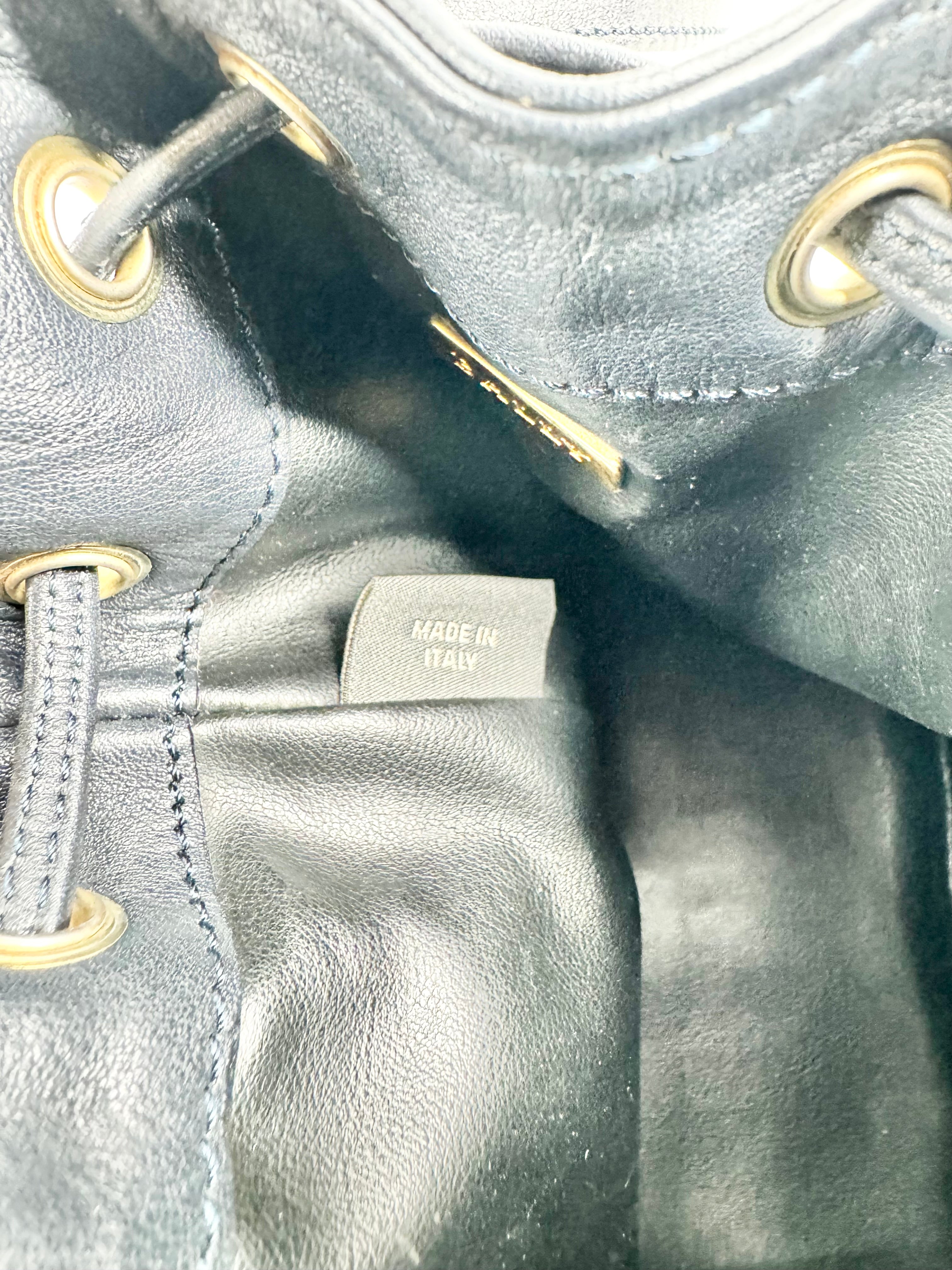 Bally Midnight Cross Body Drawstring Pouch