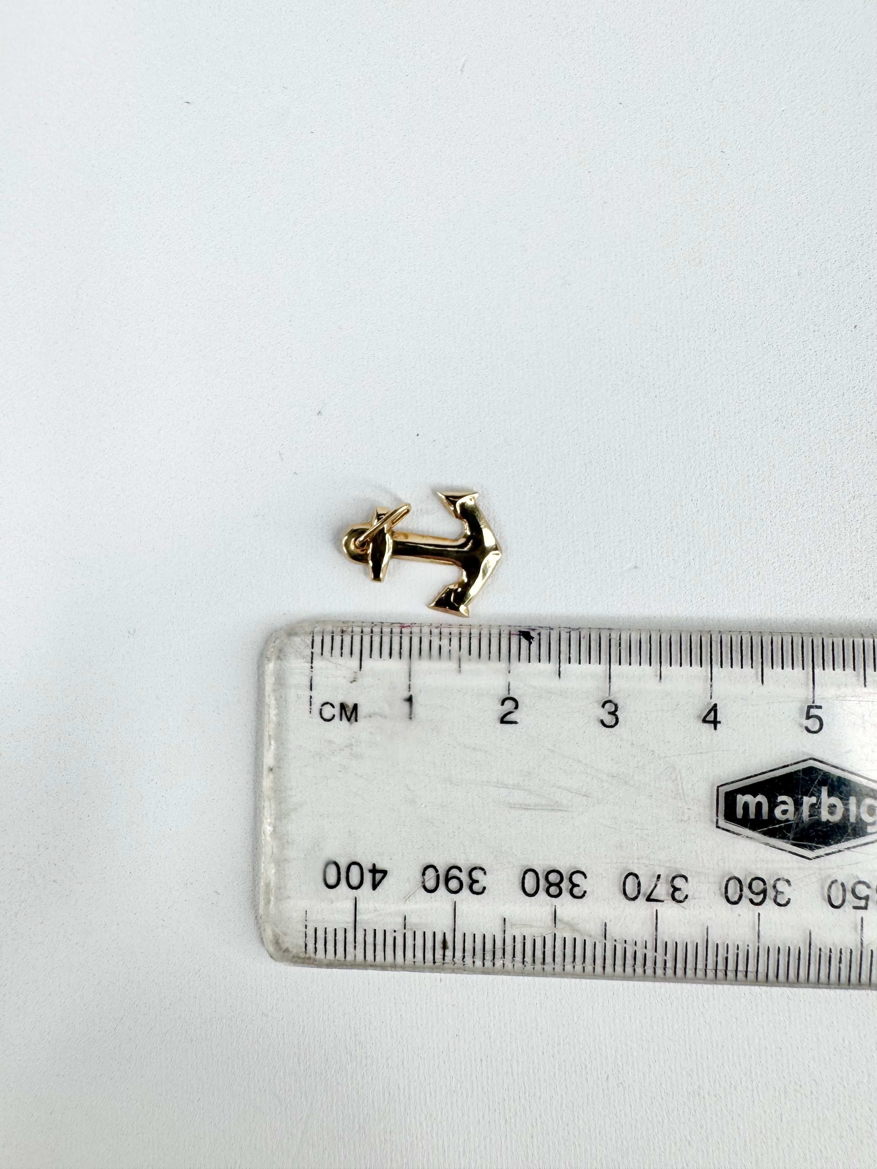14ct Gold Anchor Charm