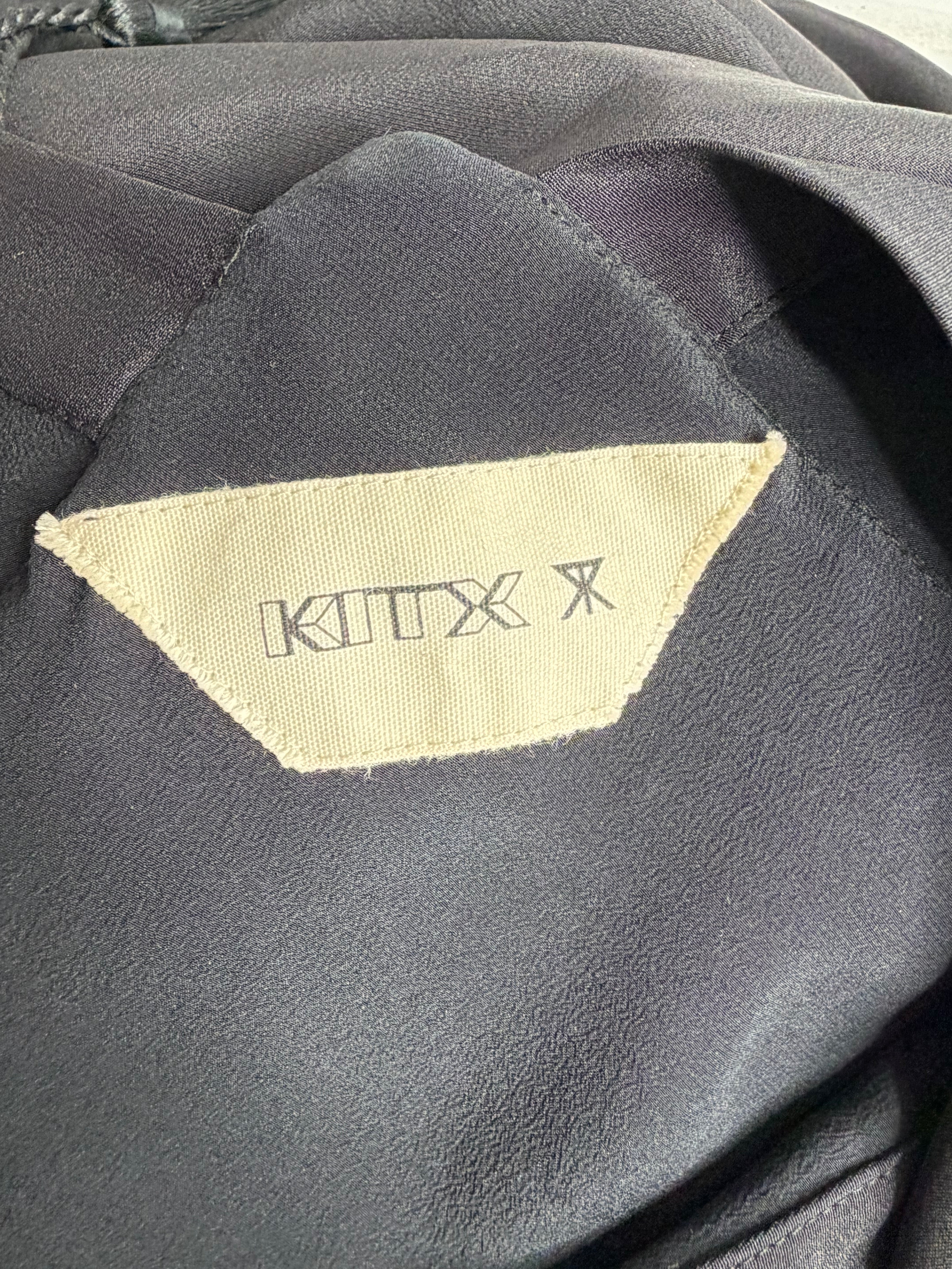 KitX Black Tiered Open Shoulder Dress - AU8