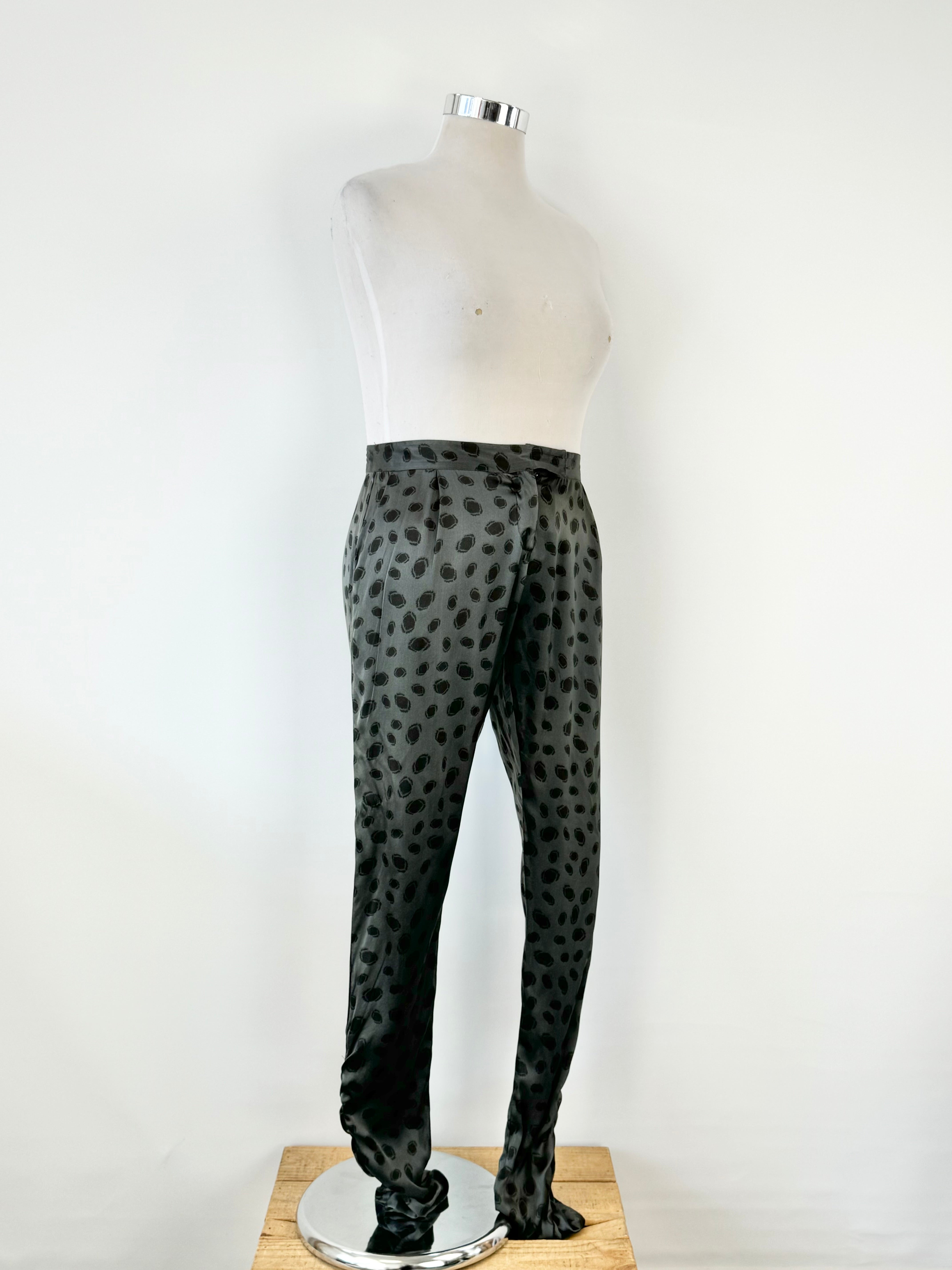 Rabens Saloner Silk Dot Slacks - AU12