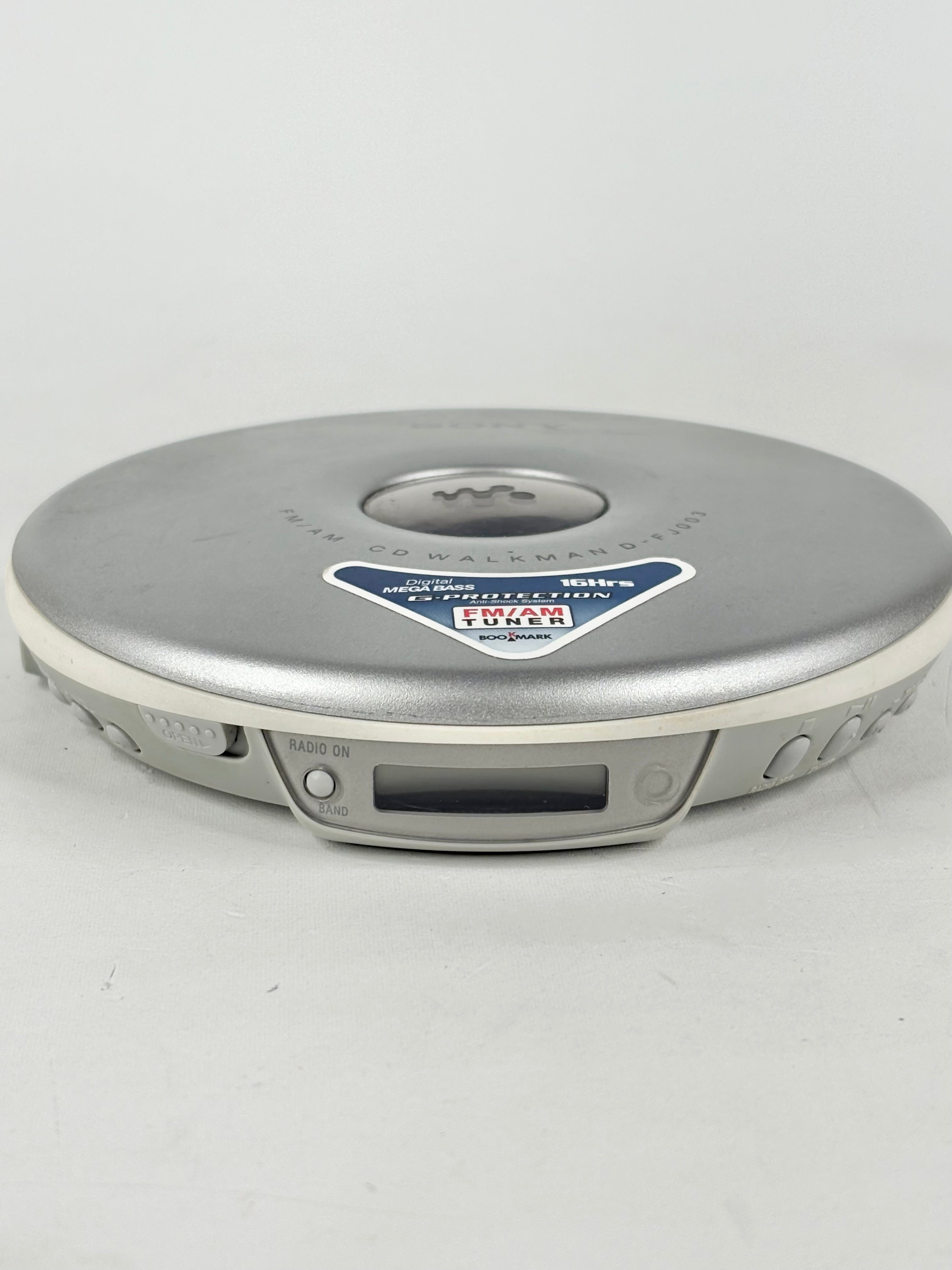 Sony FM/AM D-FJ003 Grey CD Walkman