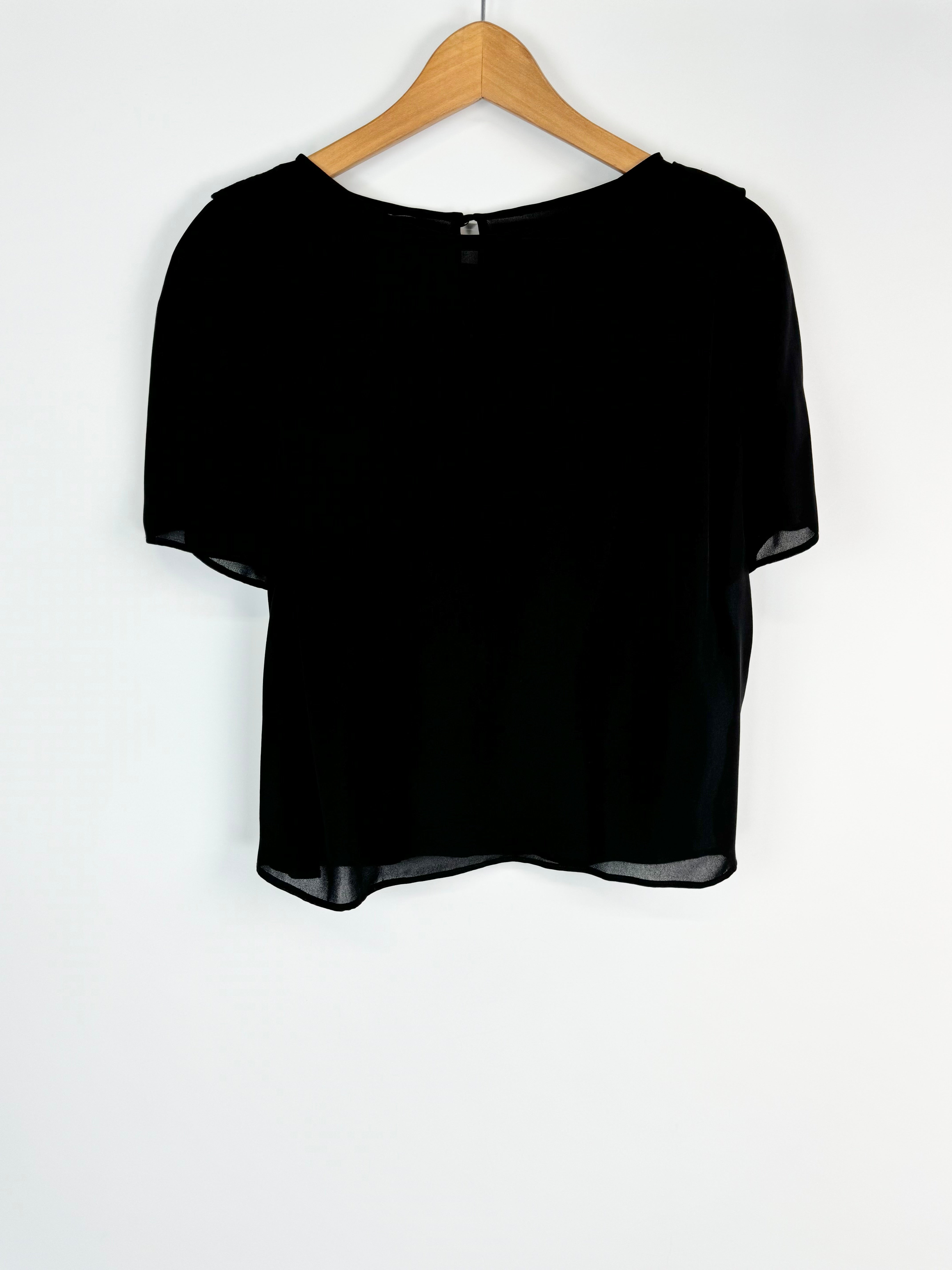 Emporio Armani Black Floaty Blouse - AU8