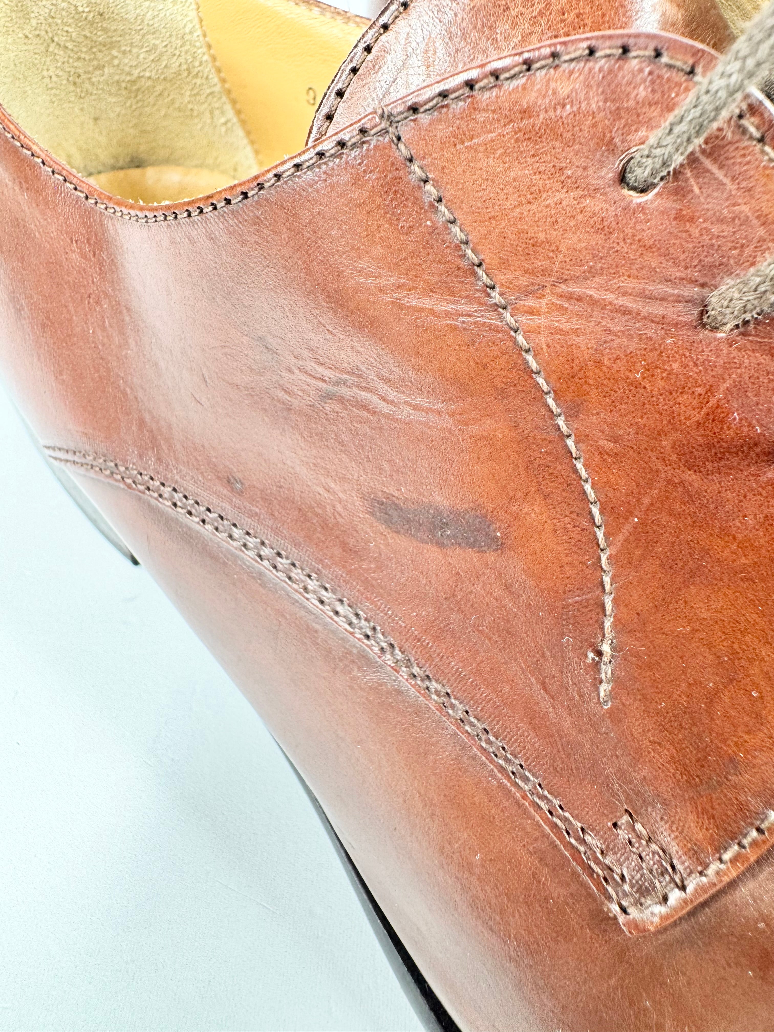 Mario Fagni Deep Tan Lace Ups - EU43.5