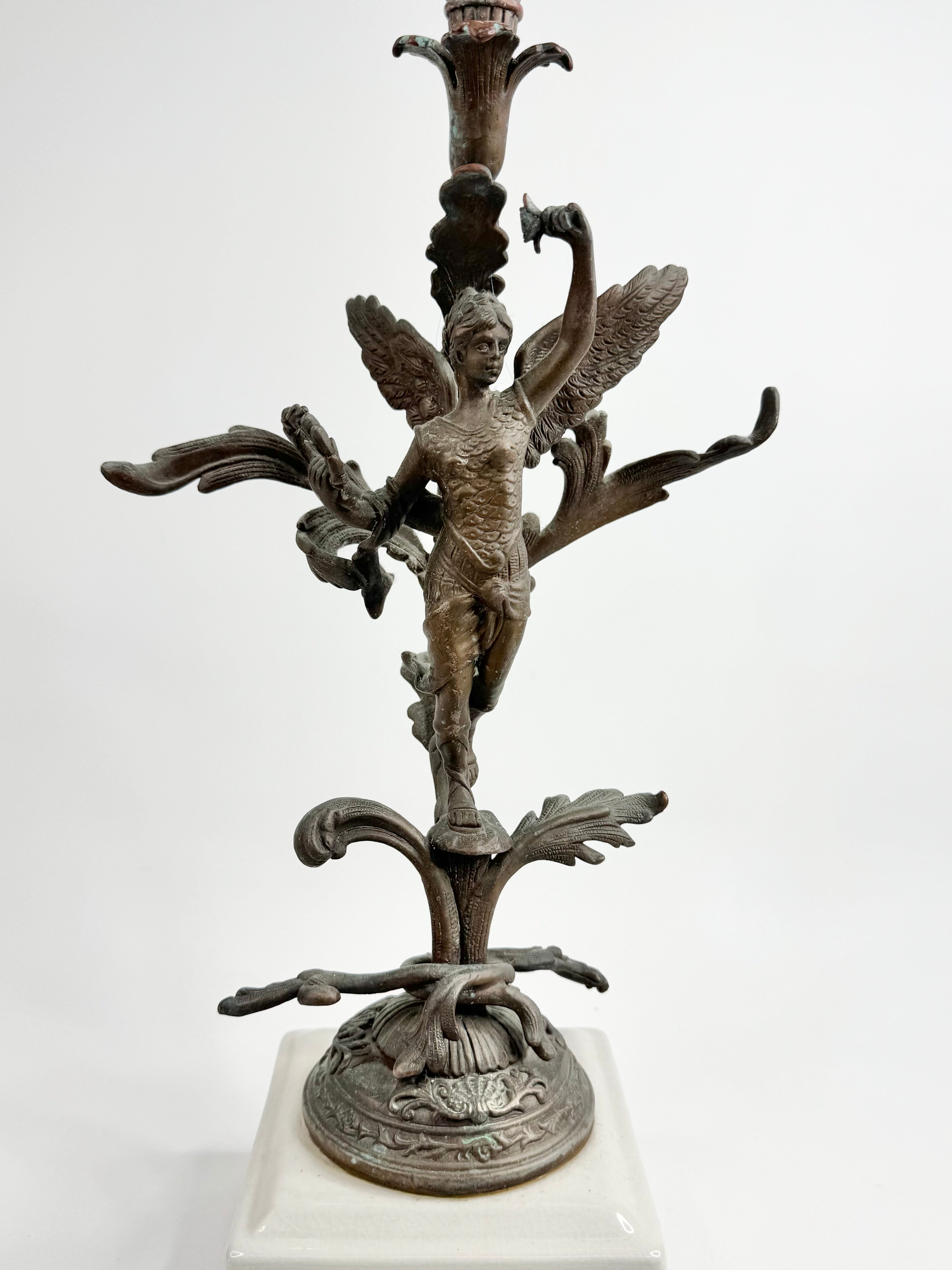 Vintage R.M. Hall Pty Ltd Limited Belle Époque Style Figural Lamps